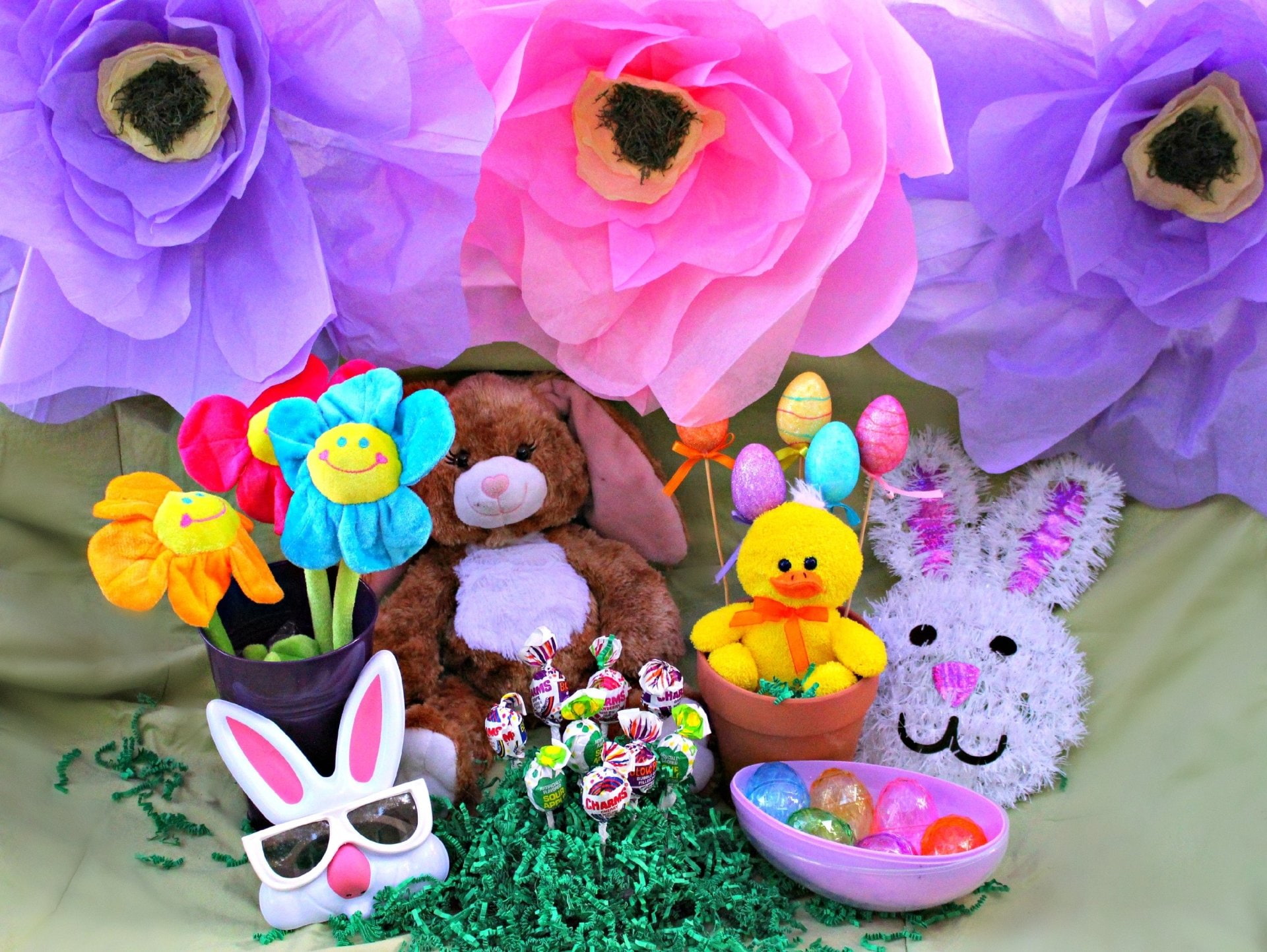 Holiday, Easter, Candy, Easter Egg, Flower, Stuffed Animal