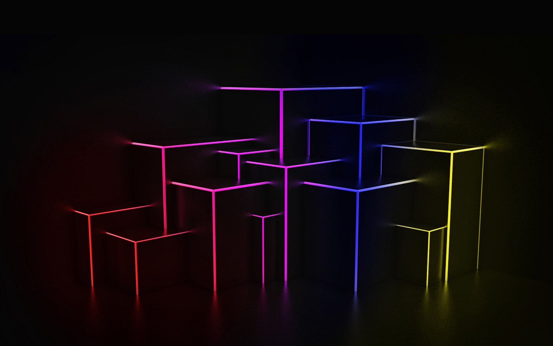 Black Box Cube Colorful Abstract HD, digital/artwork