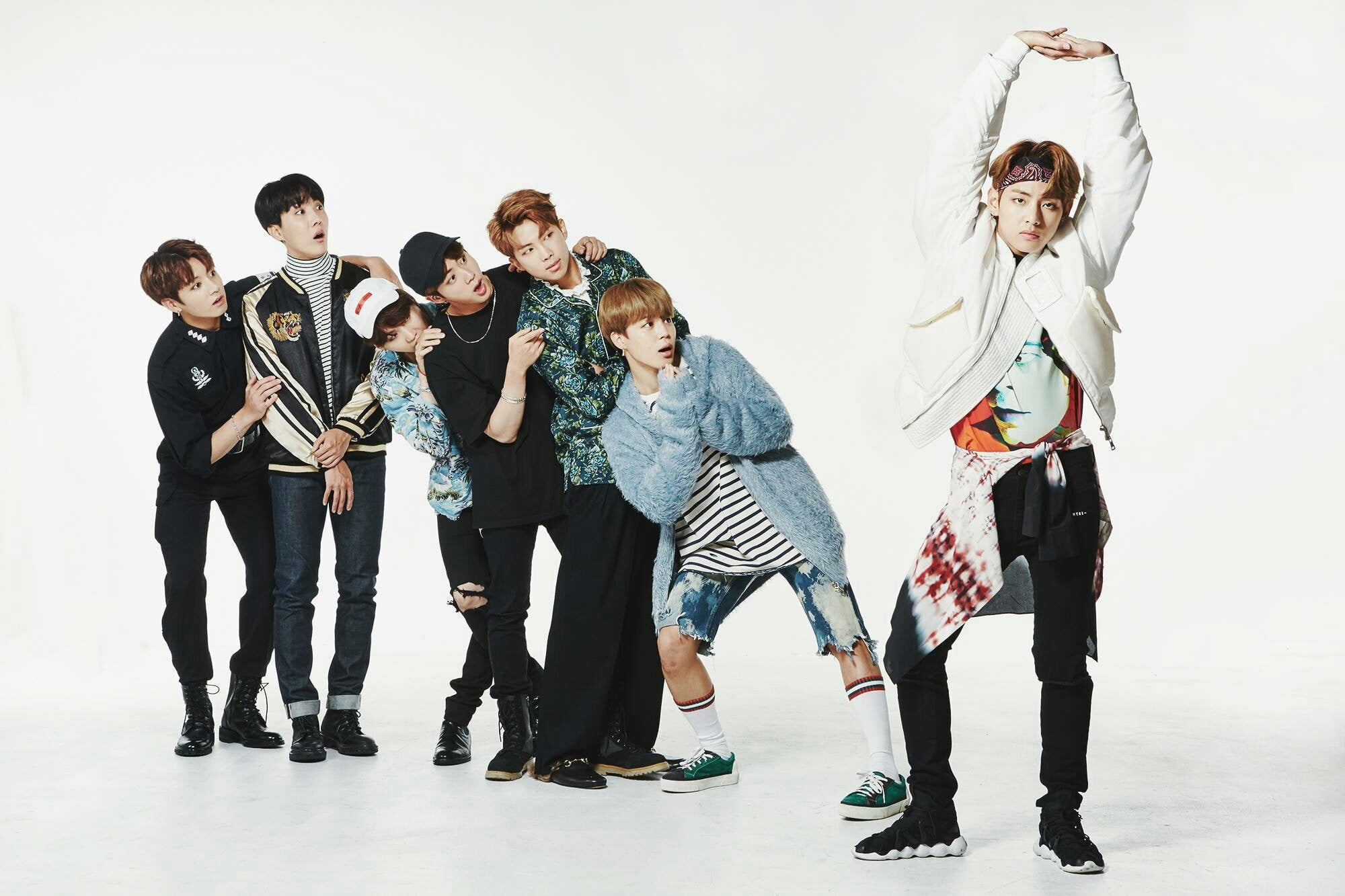 BTS, J - Hope, V, Jin, Suga, RM , Jimin, Jungkook, full length