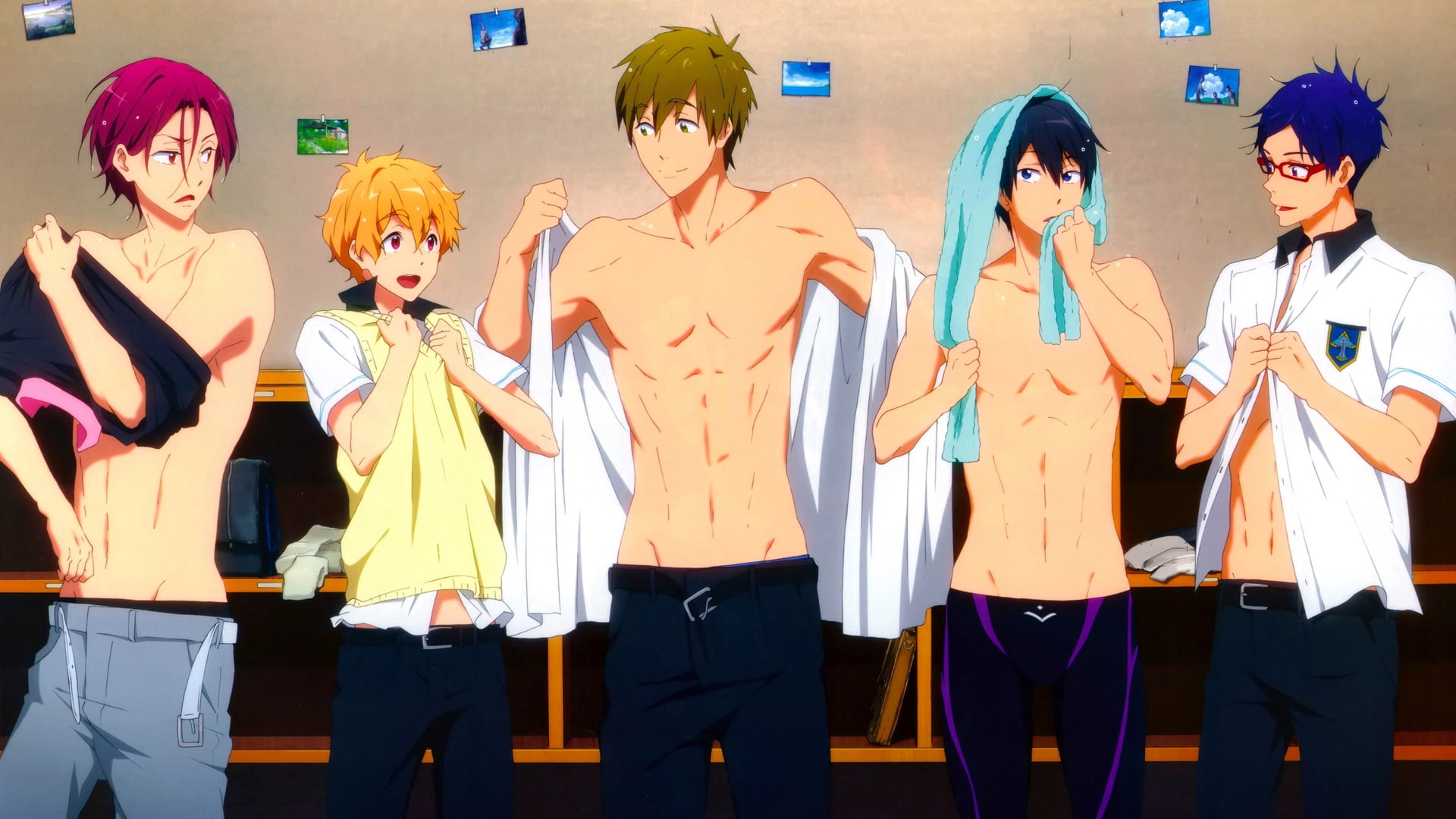 anime, anime boys, !, standing, human representation, costume