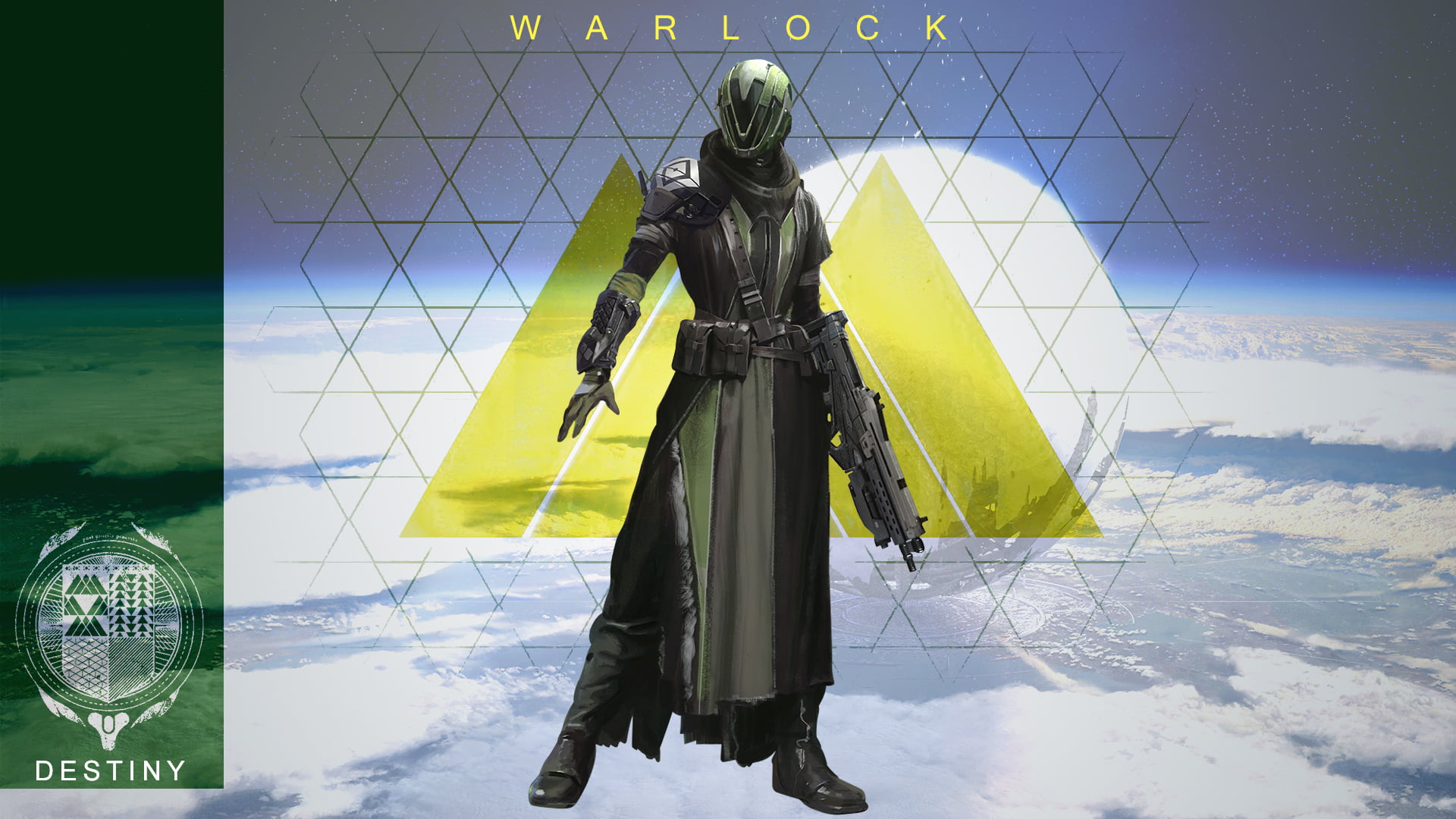 Warlock illustration, Destiny (video game), video games, weapon