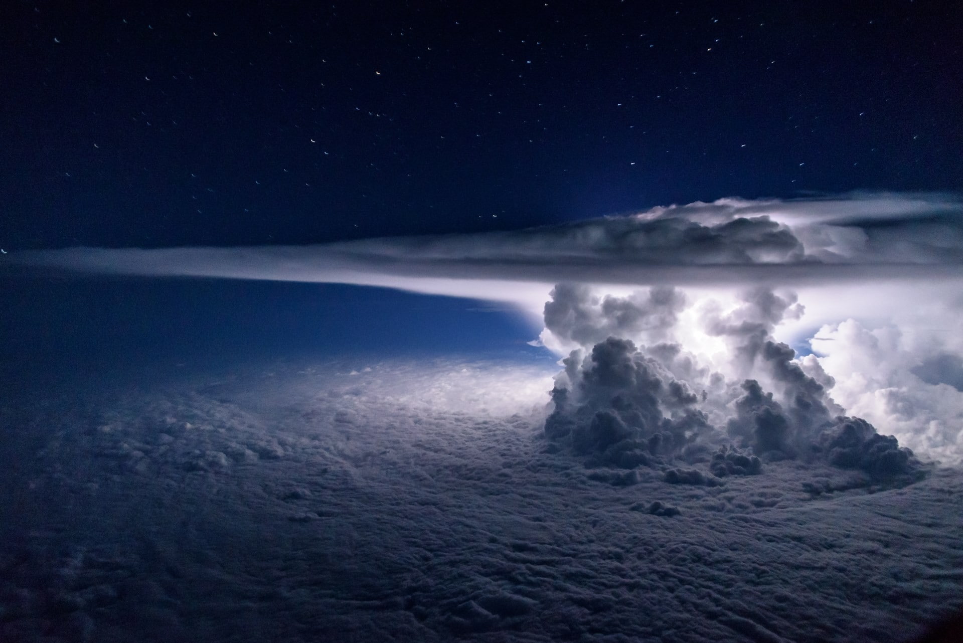 clouds, night