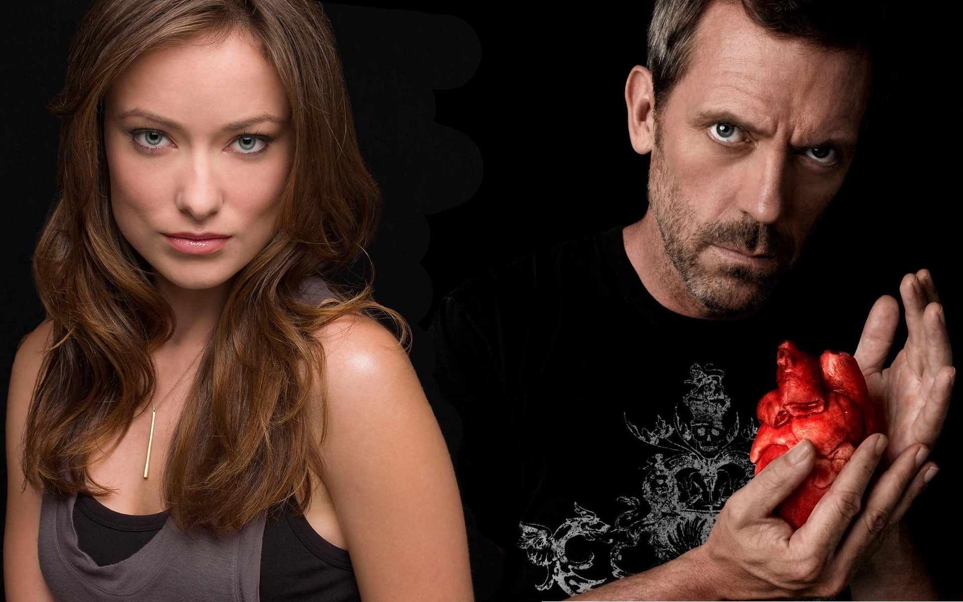 olivia wilde thirteen hugh laurie gregory house roses house md Architecture Houses HD Art