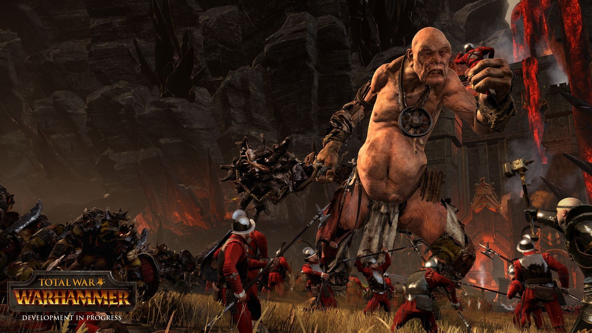 war game art concept, Total War: Warhammer, orcs, Fantasy Battle