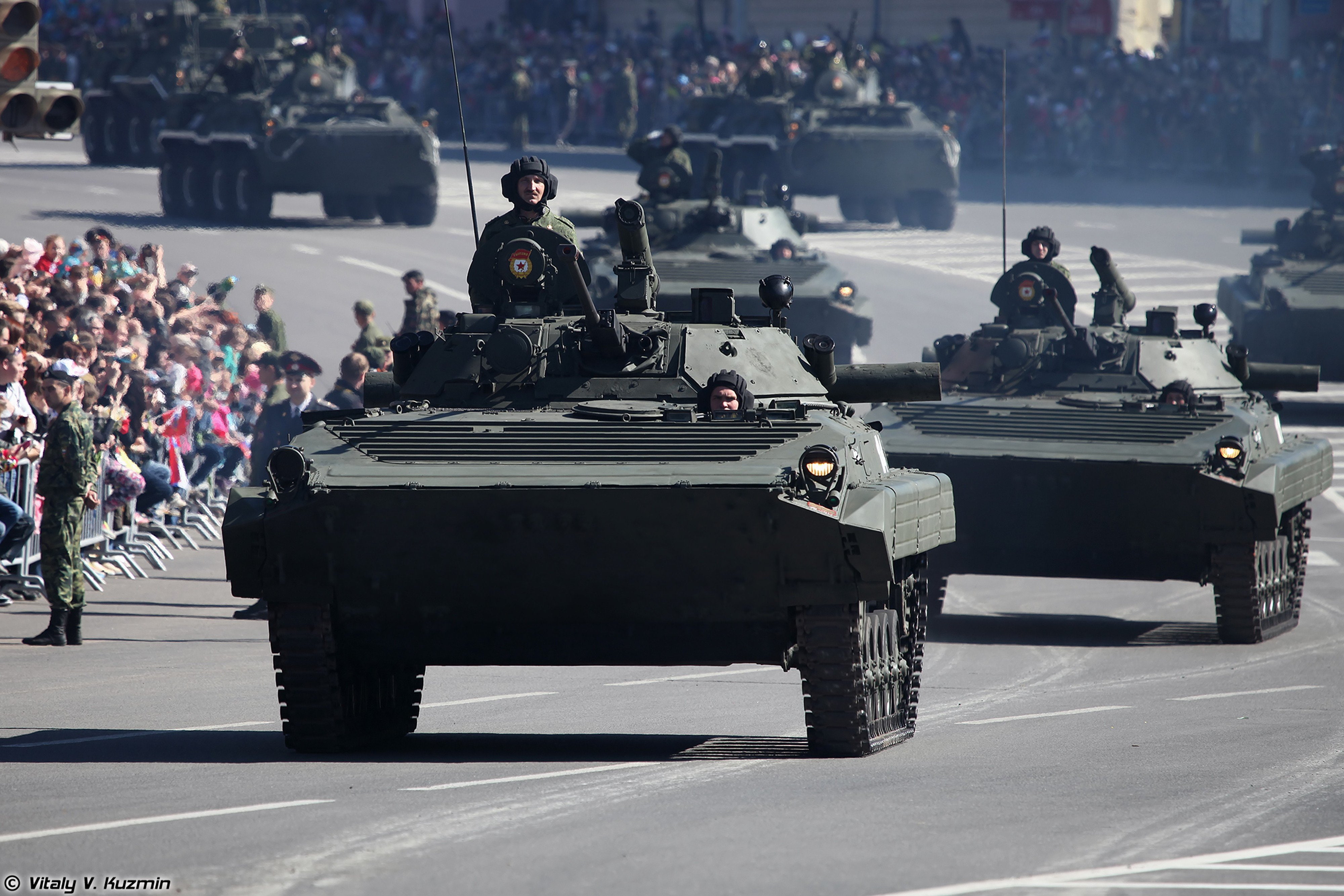 2014, 4000x2667, armored, army, bmp 2, day, ifv, military, parade in nizhny novgorod