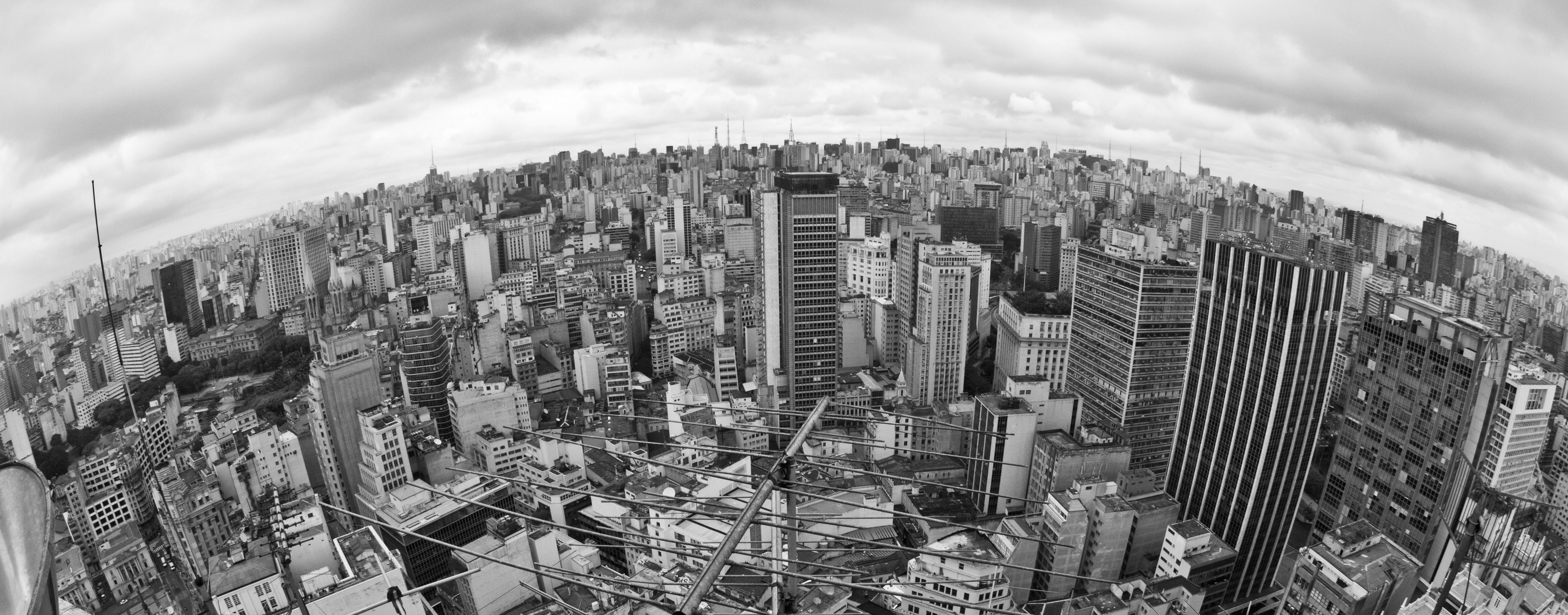 aerial view, brazil, building, city, landscape, metropole, panoramic