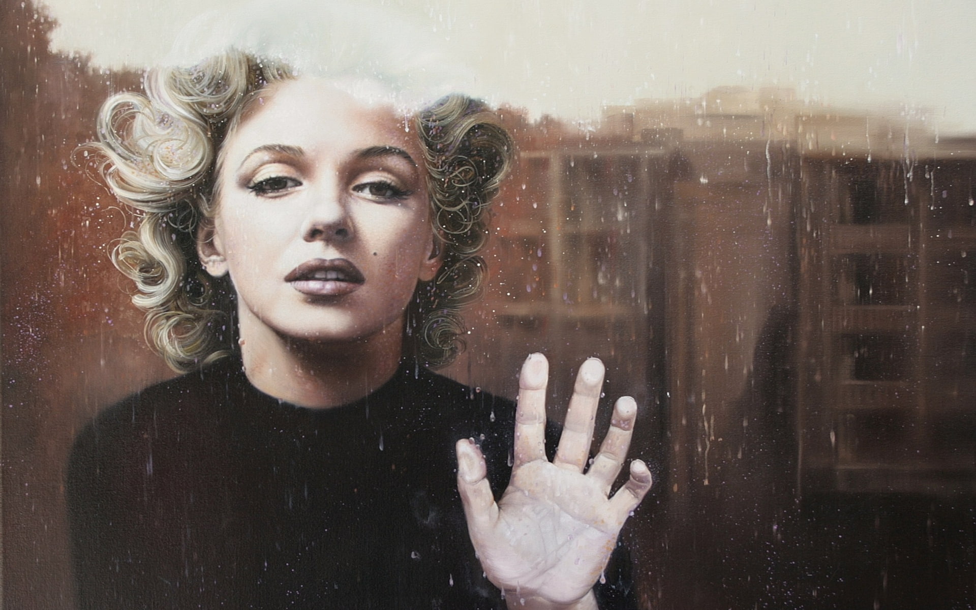 Marilyn Monroe Blonde Drawing HD, digital/artwork