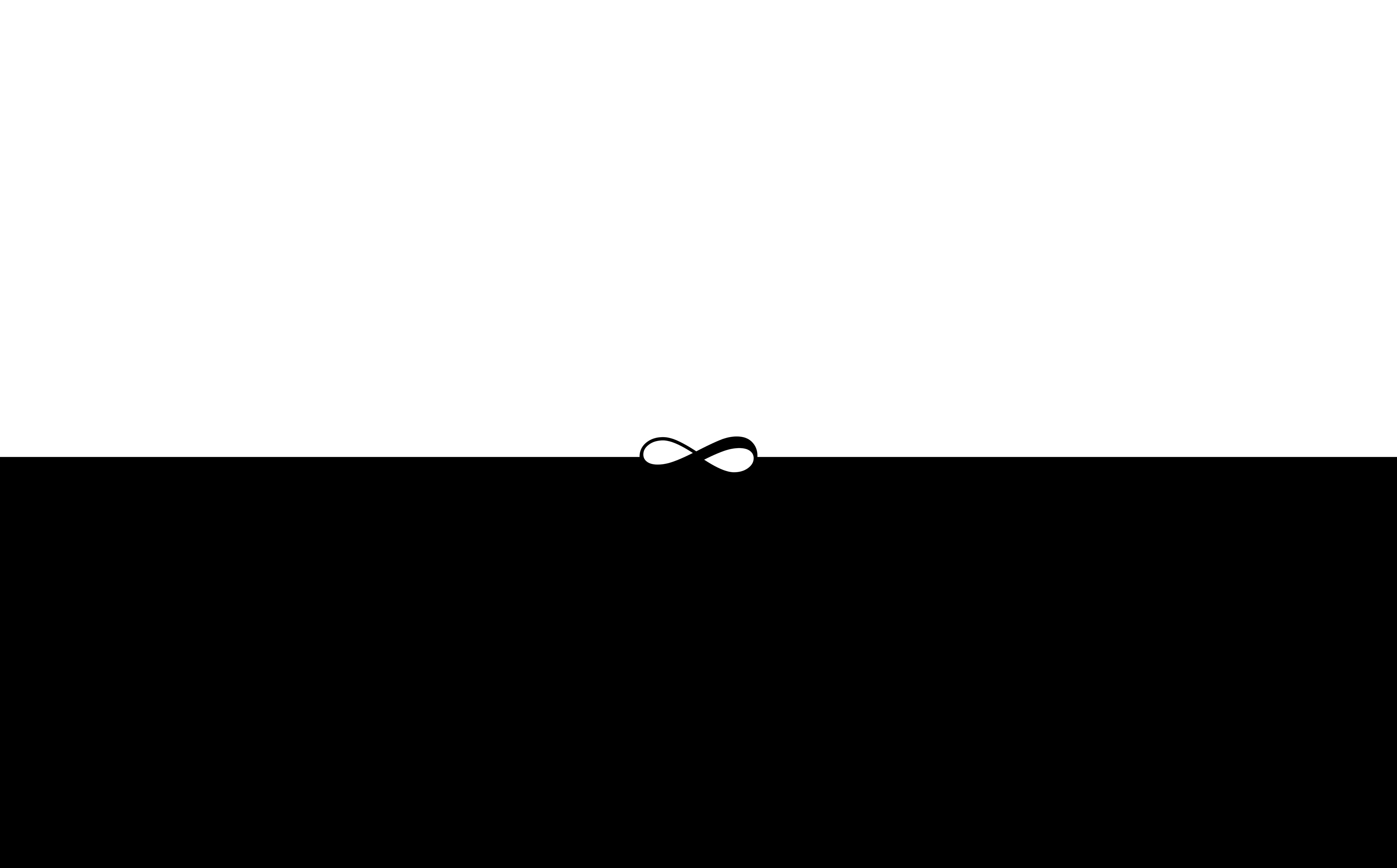 Infinity Symbol Black and White, Aero, Vector Art, Design, Minimalist