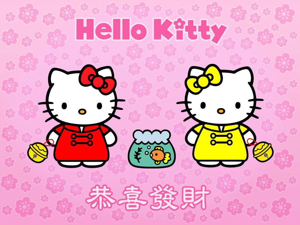 bow cute Hello Kitty Anime Hello Kitty HD Art, PINK, Dress