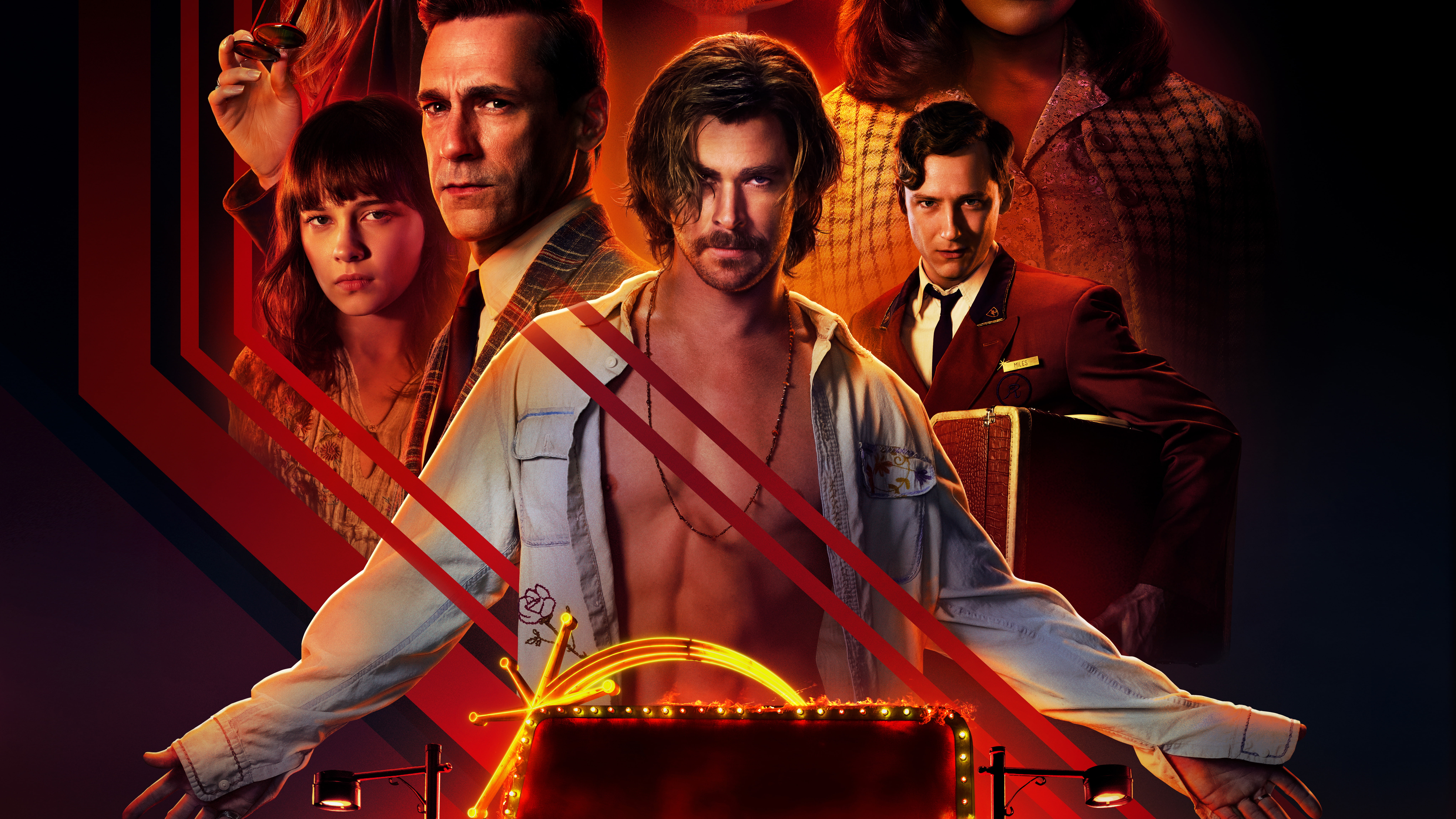 Movie, Bad Times at the El Royale, Cailee Spaeny, Chris Hemsworth