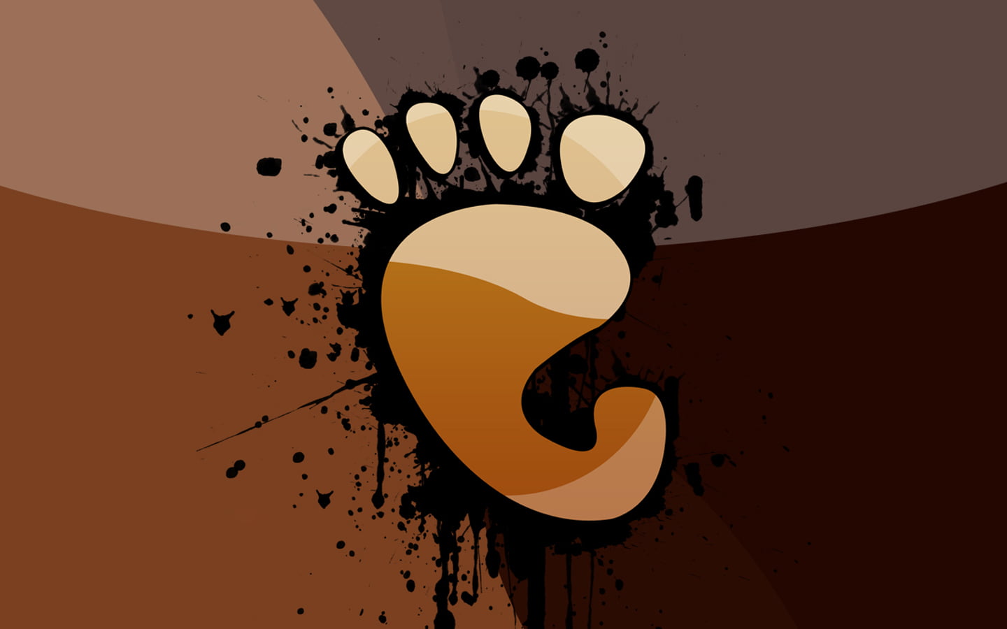 Linux Gnome, white footstep illustration, Computers, linux ubuntu