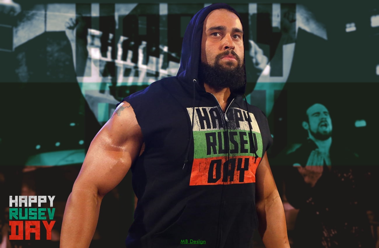 Rusev, WWE, rusev day , aiden english, wwe champion, one person