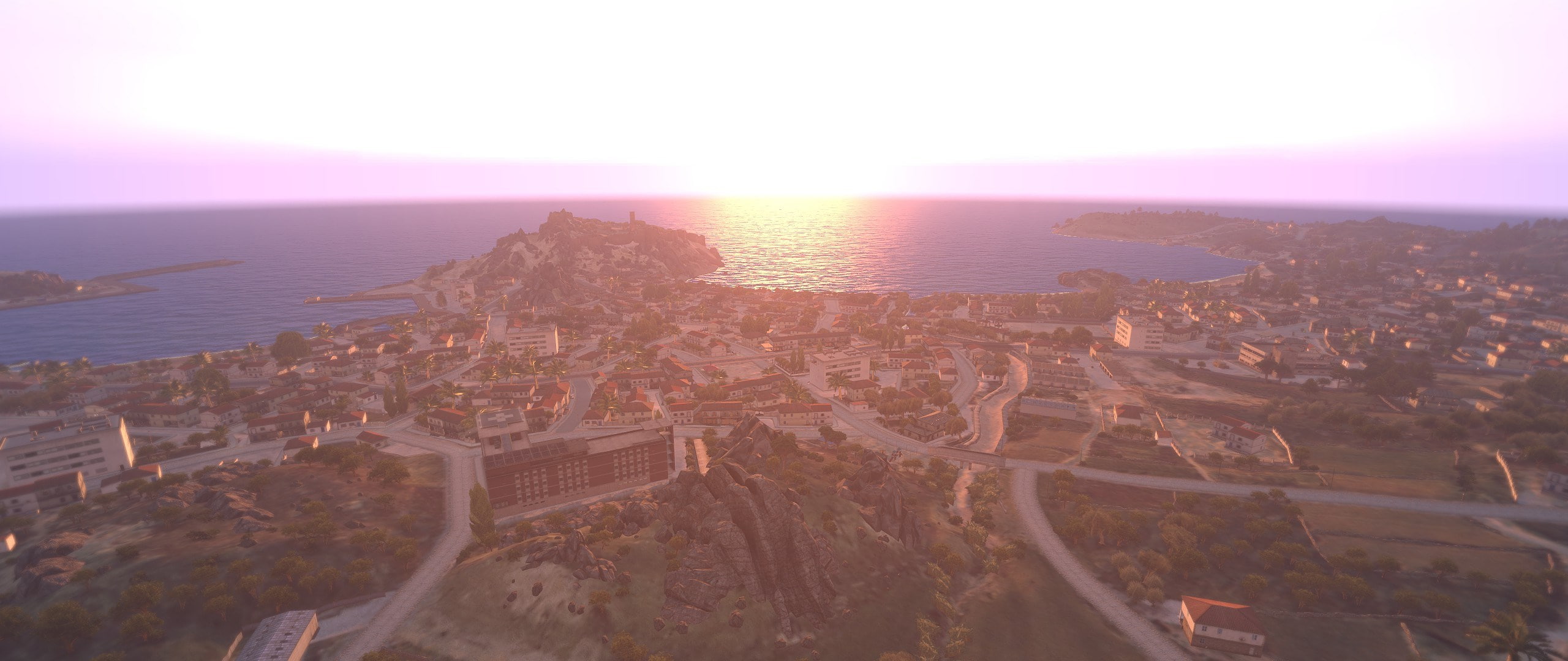 arma 3, architecture, high angle view, nature, built structure