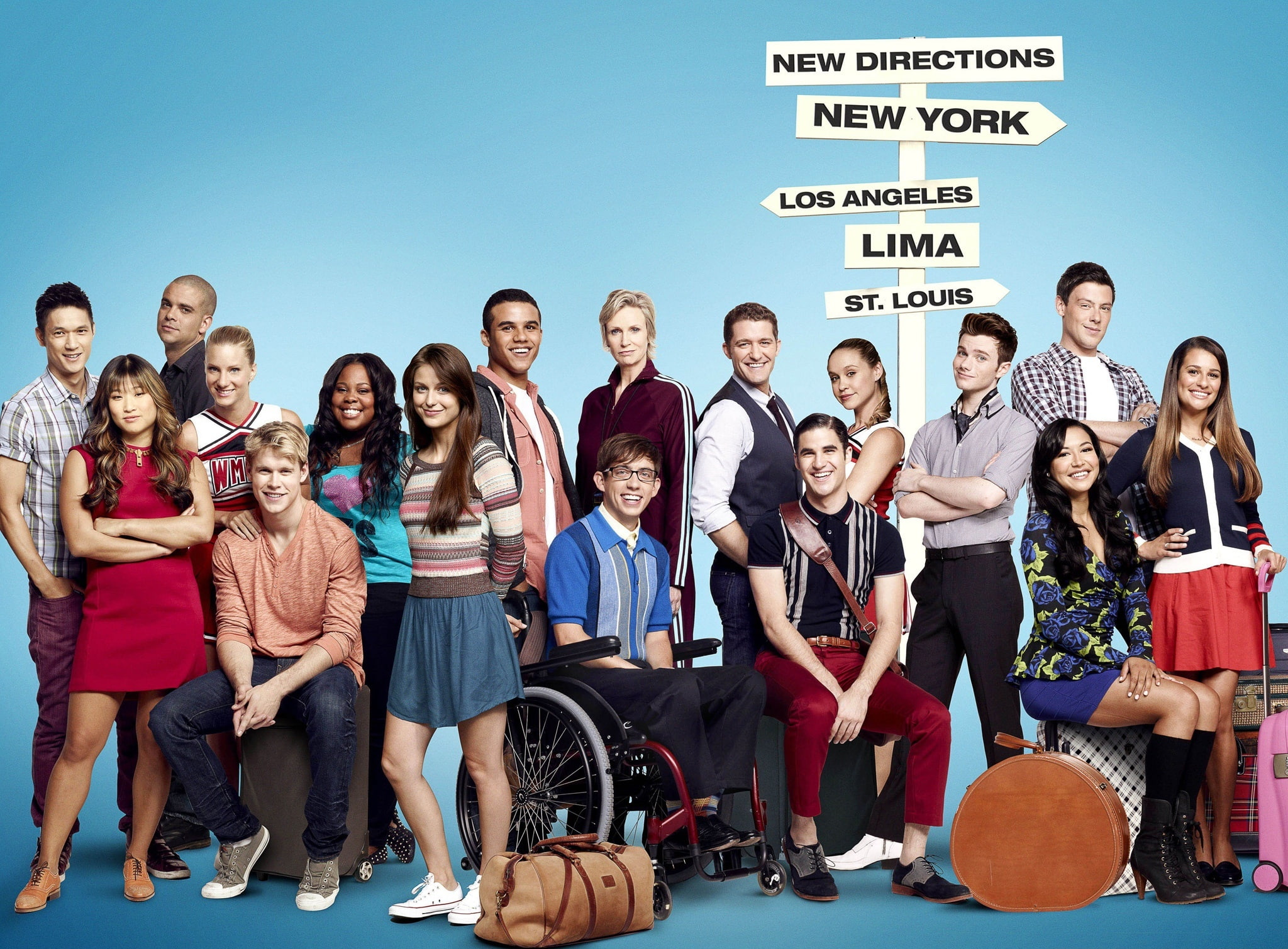 Glee, Glee digital wallpaper, Movies, Other Movies, crowd, men