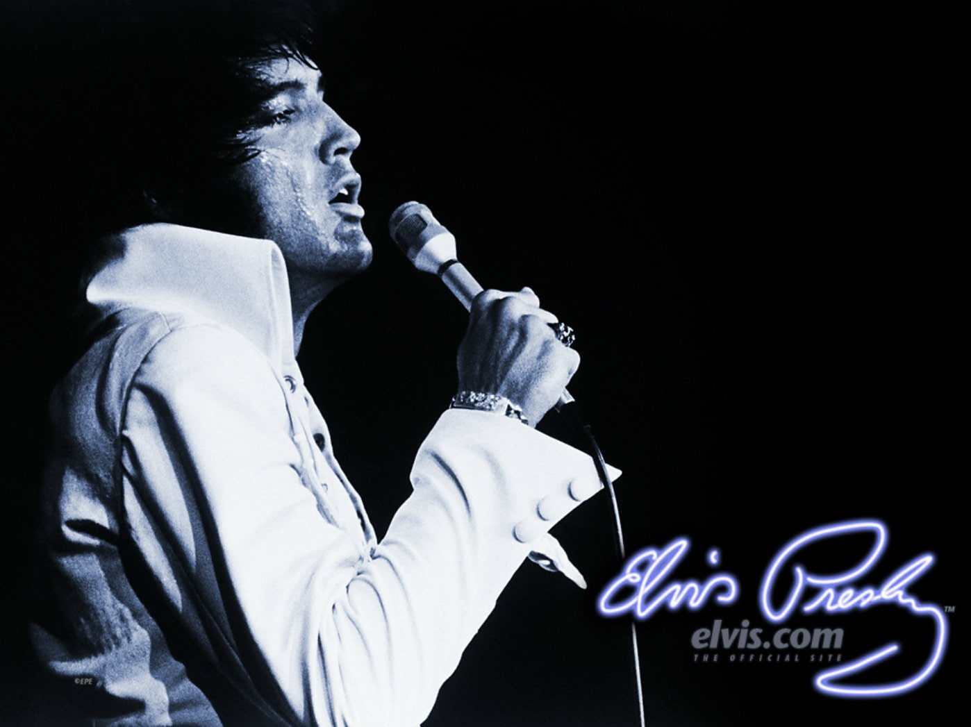 Singers, Elvis Presley, smoking - activity, black background