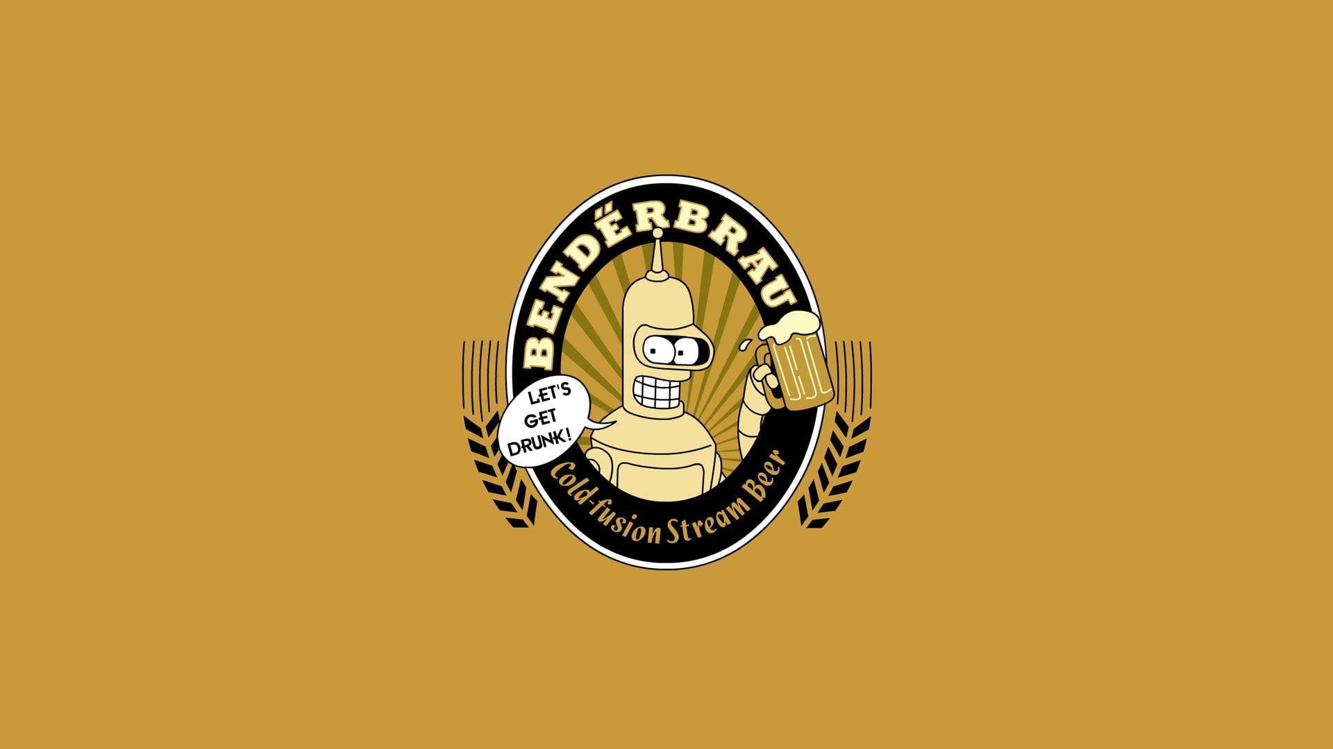Futurama Bender Yellow HD, cartoon/comic