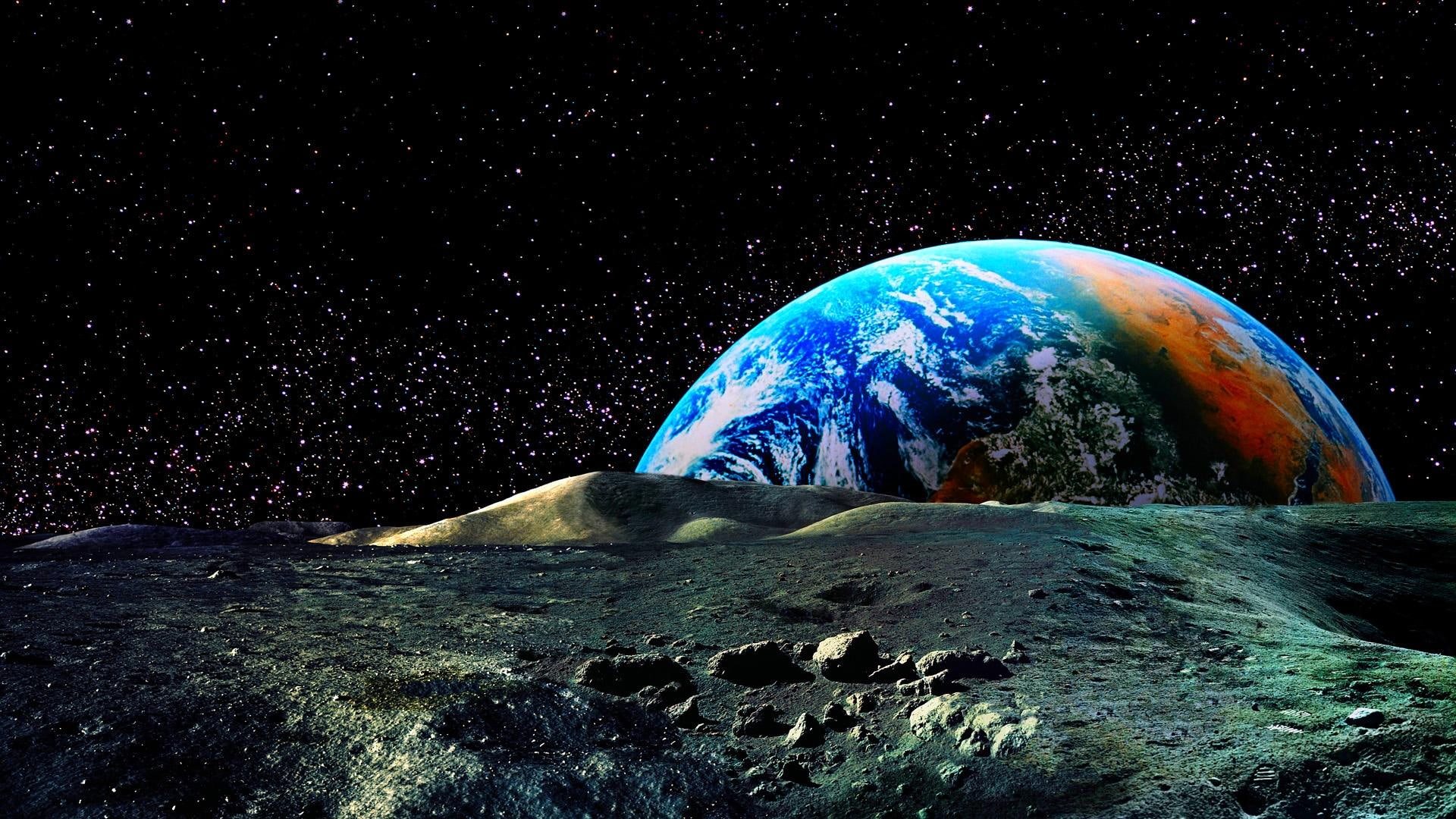 Beauty Of Earth, space, planet, colors, 3d and abstract