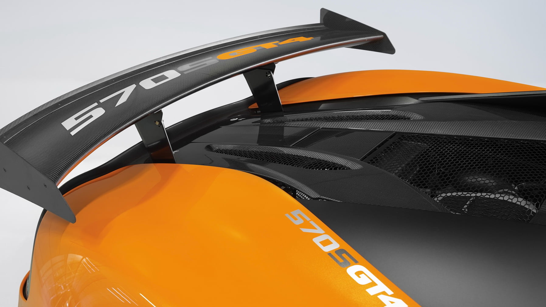 McLaren, McLaren 570S, McLaren 570S GT4, spoilers, orange color