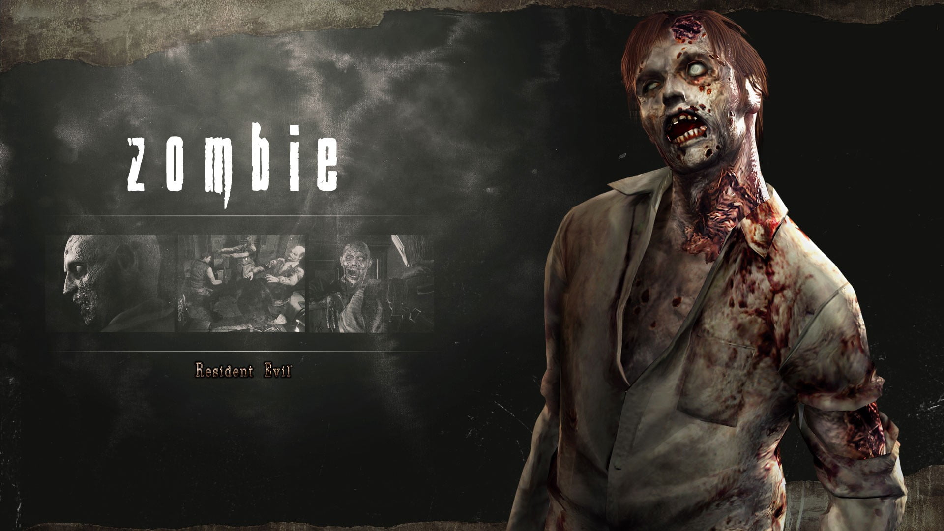 Resident Evil Zombie digital wallpaper, Resident Evil HD Remaster