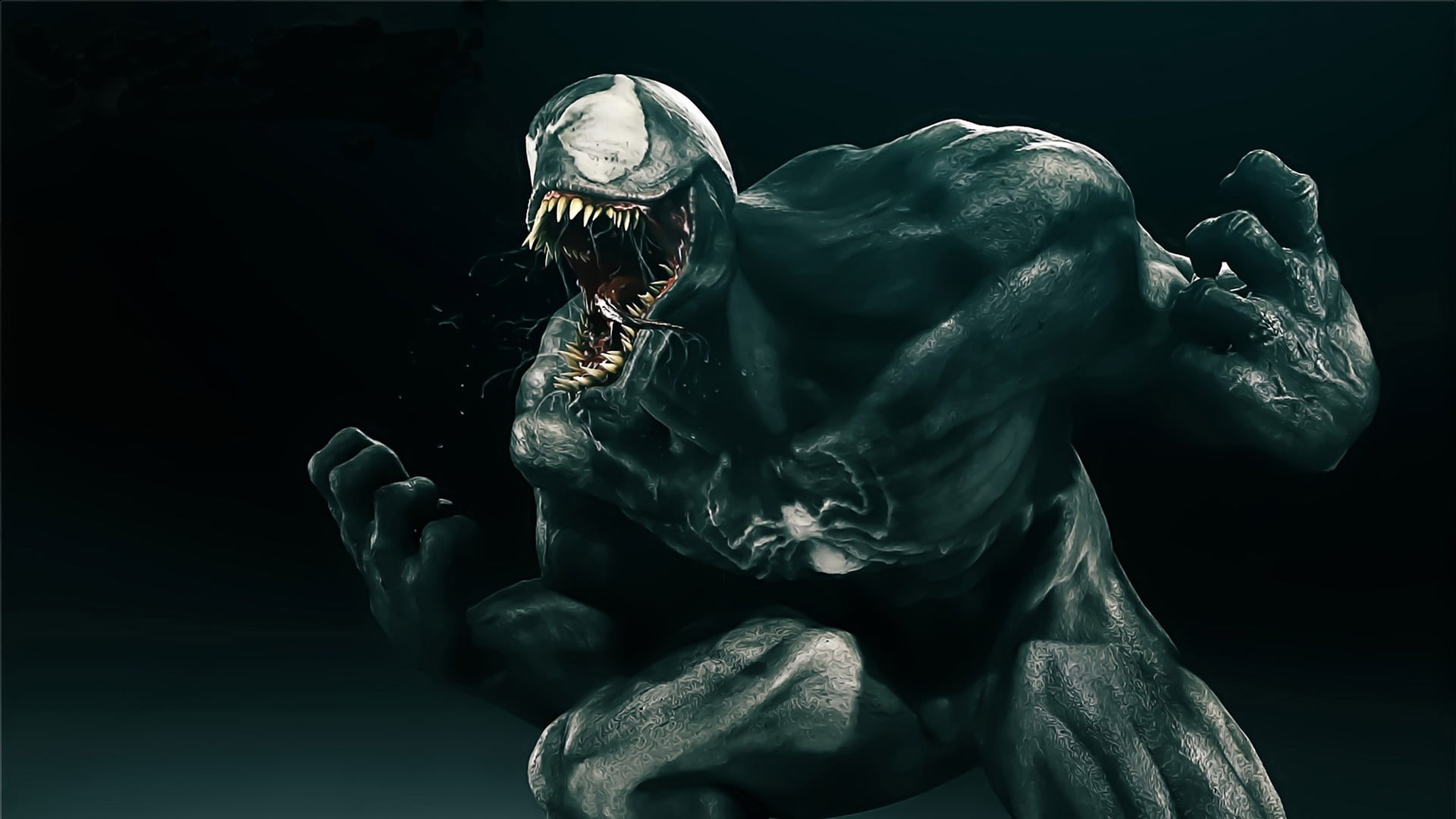 Spider-Man Venom poster, comics, one person, statue, sculpture