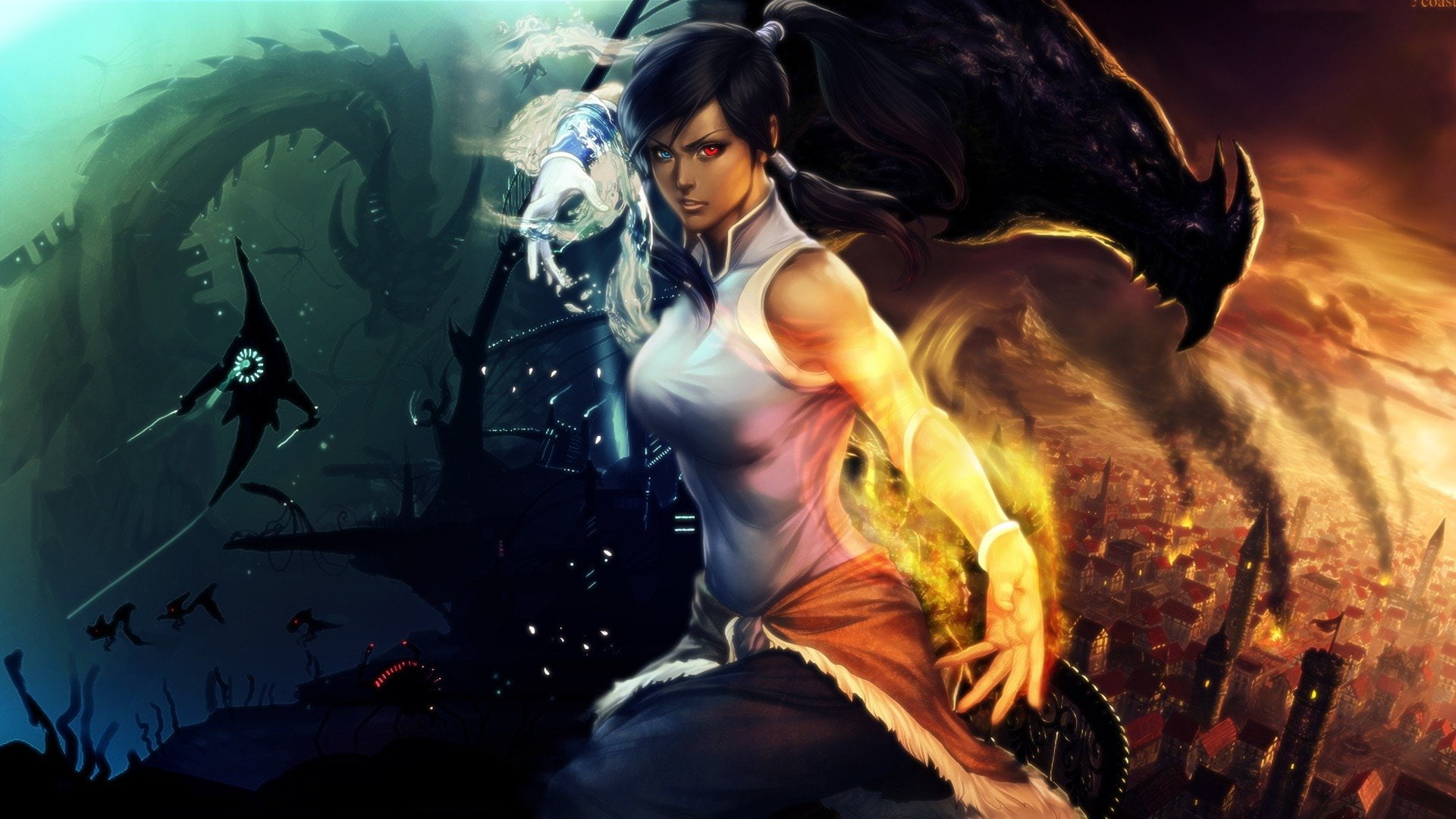 Korra from The Avatar illustration, Avatar (Anime), Avatar: The Legend Of Korra