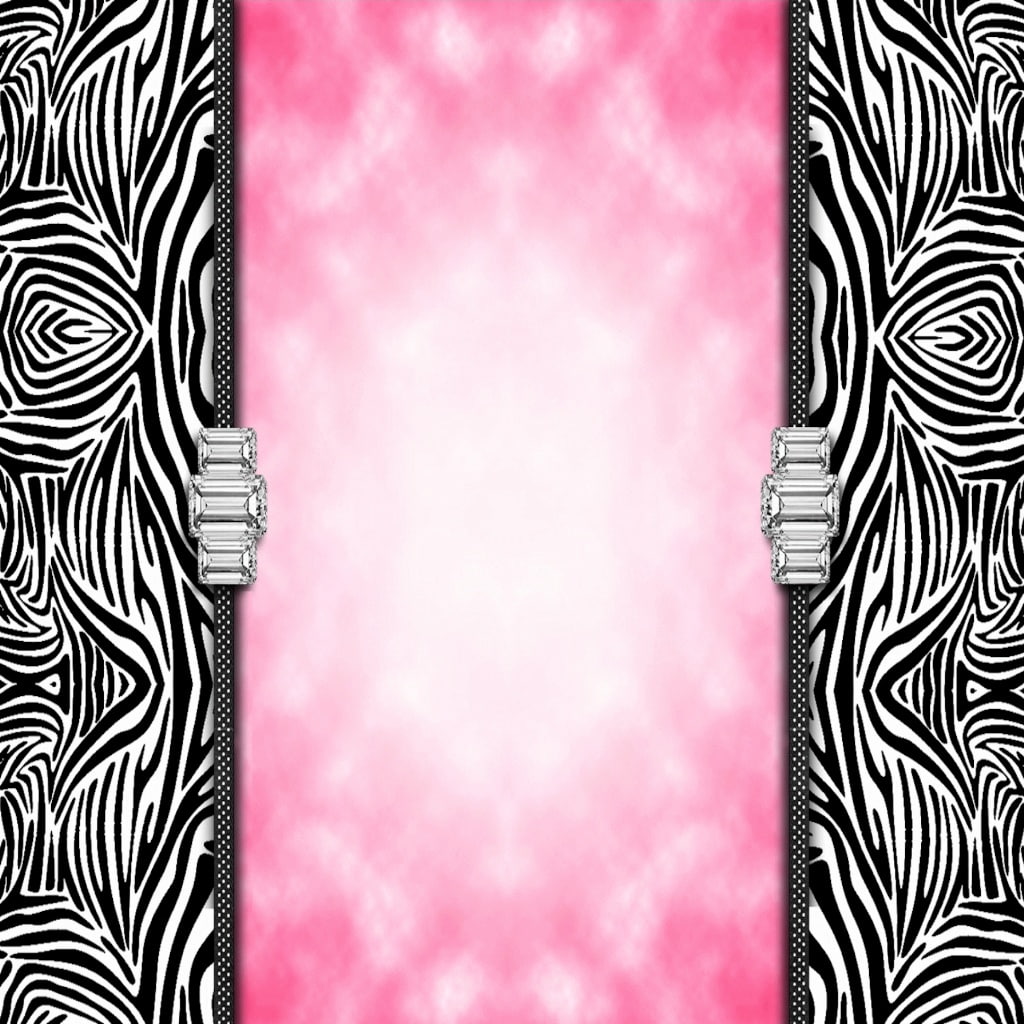 Animals, Zebra, Black, White, Pink, Digital Art, Abstract, pink, black and white zebra print art