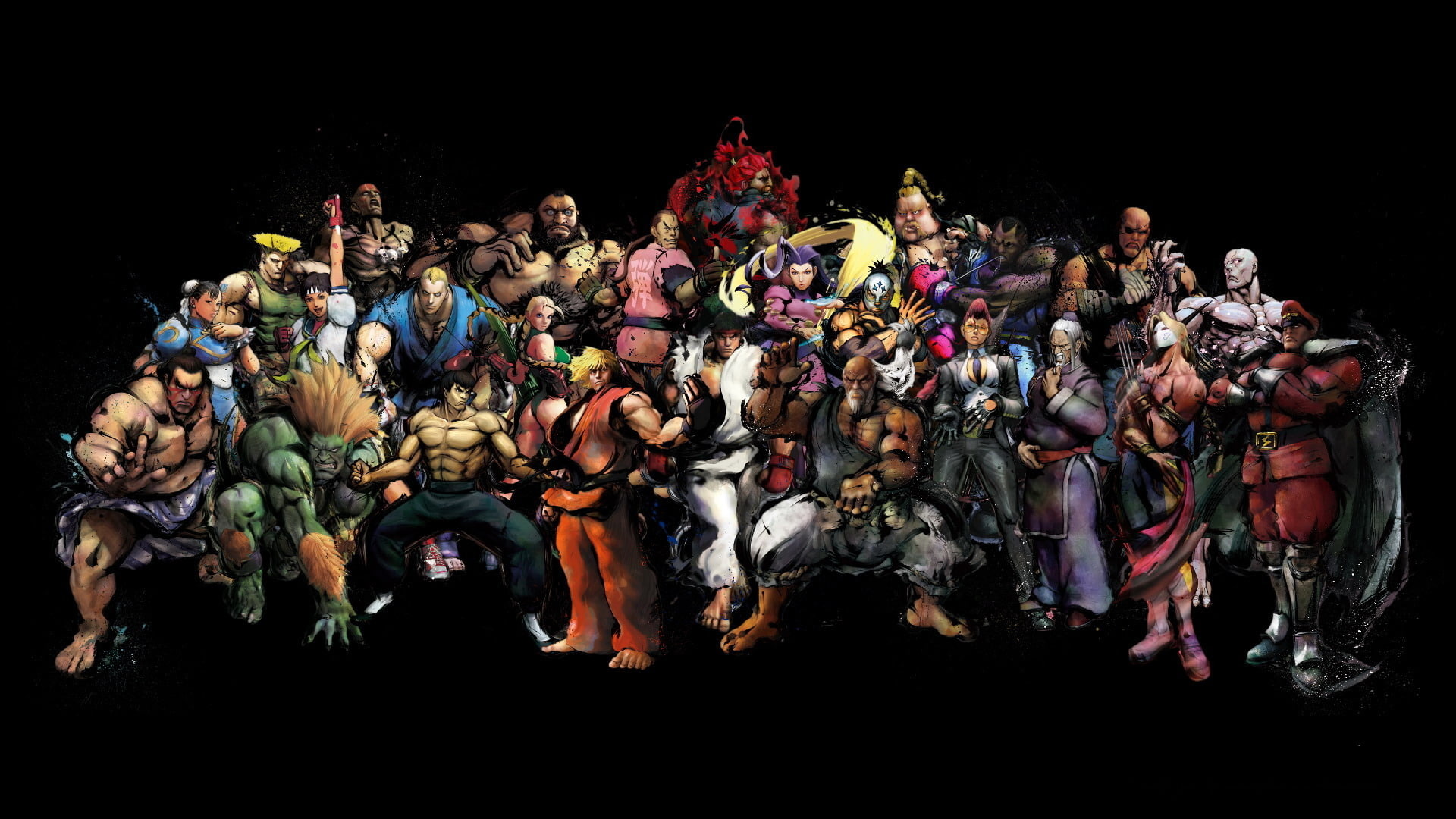 Street Fighter Characters, street fighter characters illustration