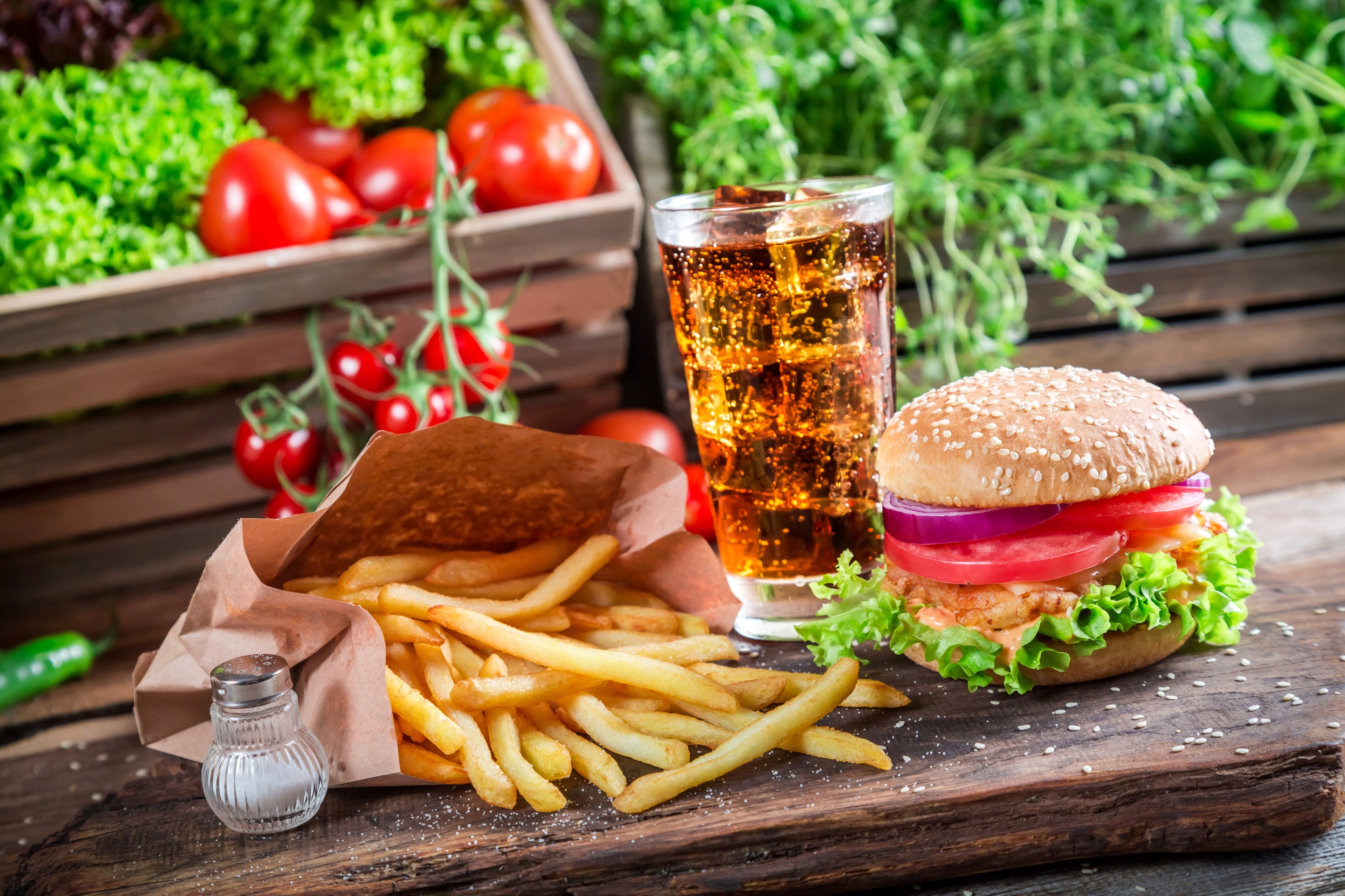 burger 4k picture download, food and drink, fast food, prepared potato