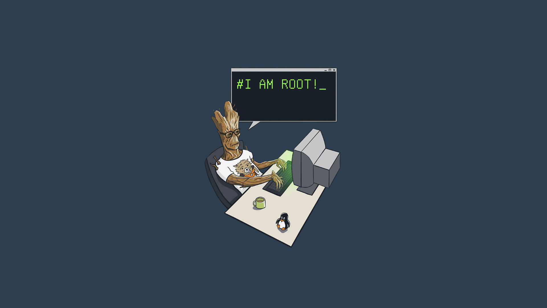 Linux, sudo, Groot, Arch Linux