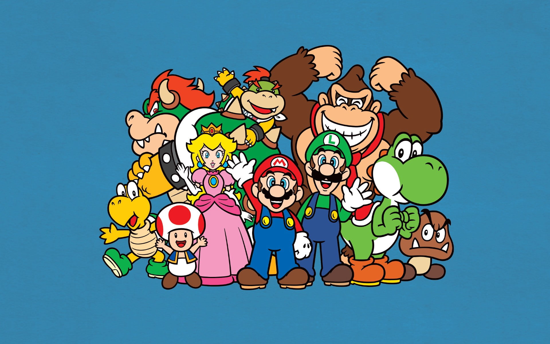 Mario Bros, Luigi, Yoshi
