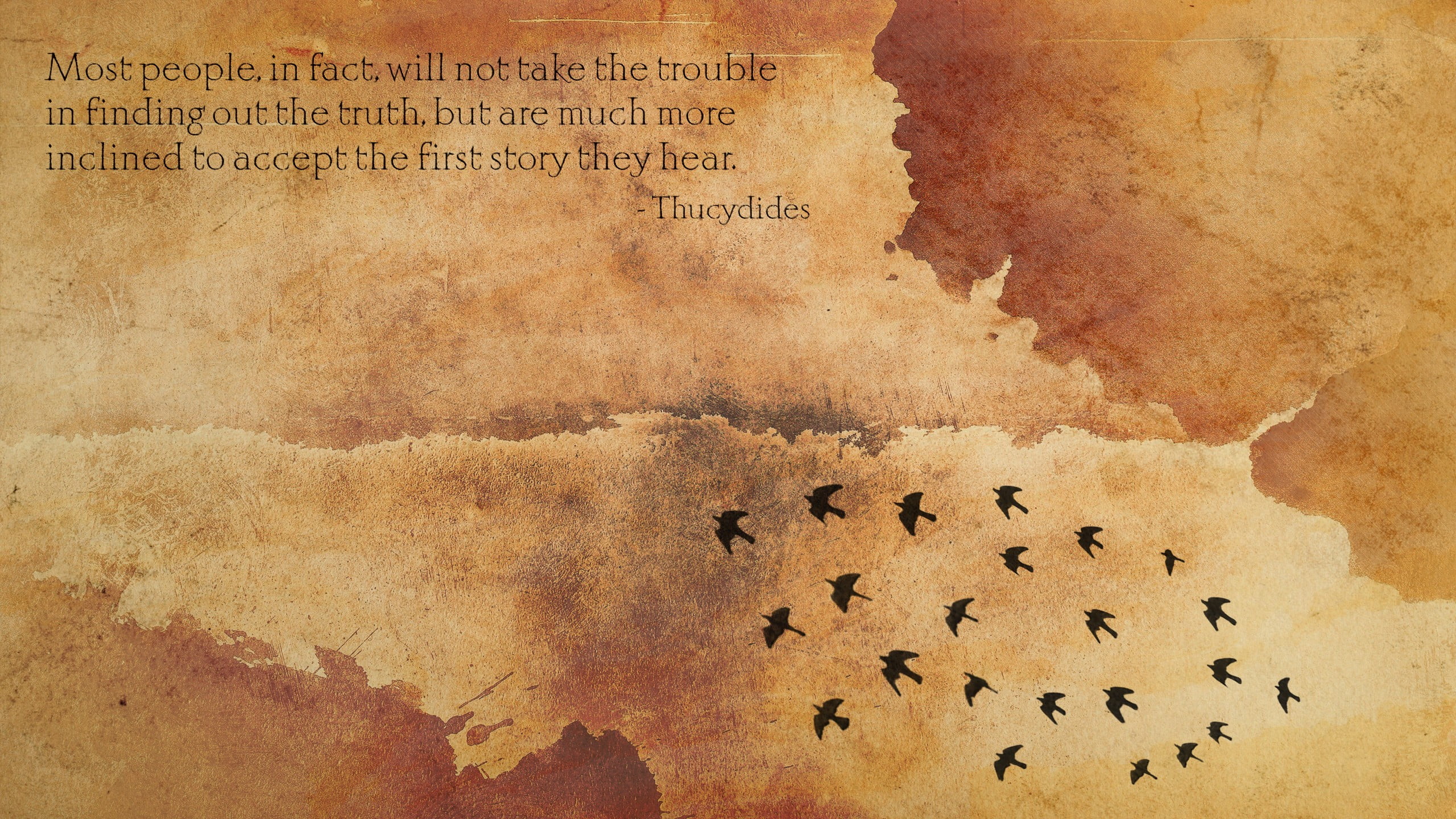 birds illustration and quote, paper, Thucydides, no people, group of animals
