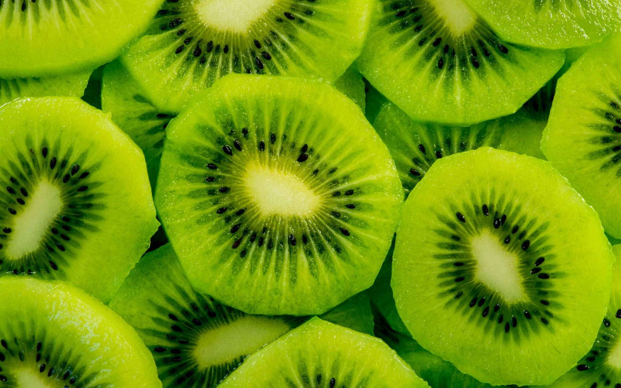 kiwi fruits, macro, kiwi - Fruit, food, freshness, ripe, slice