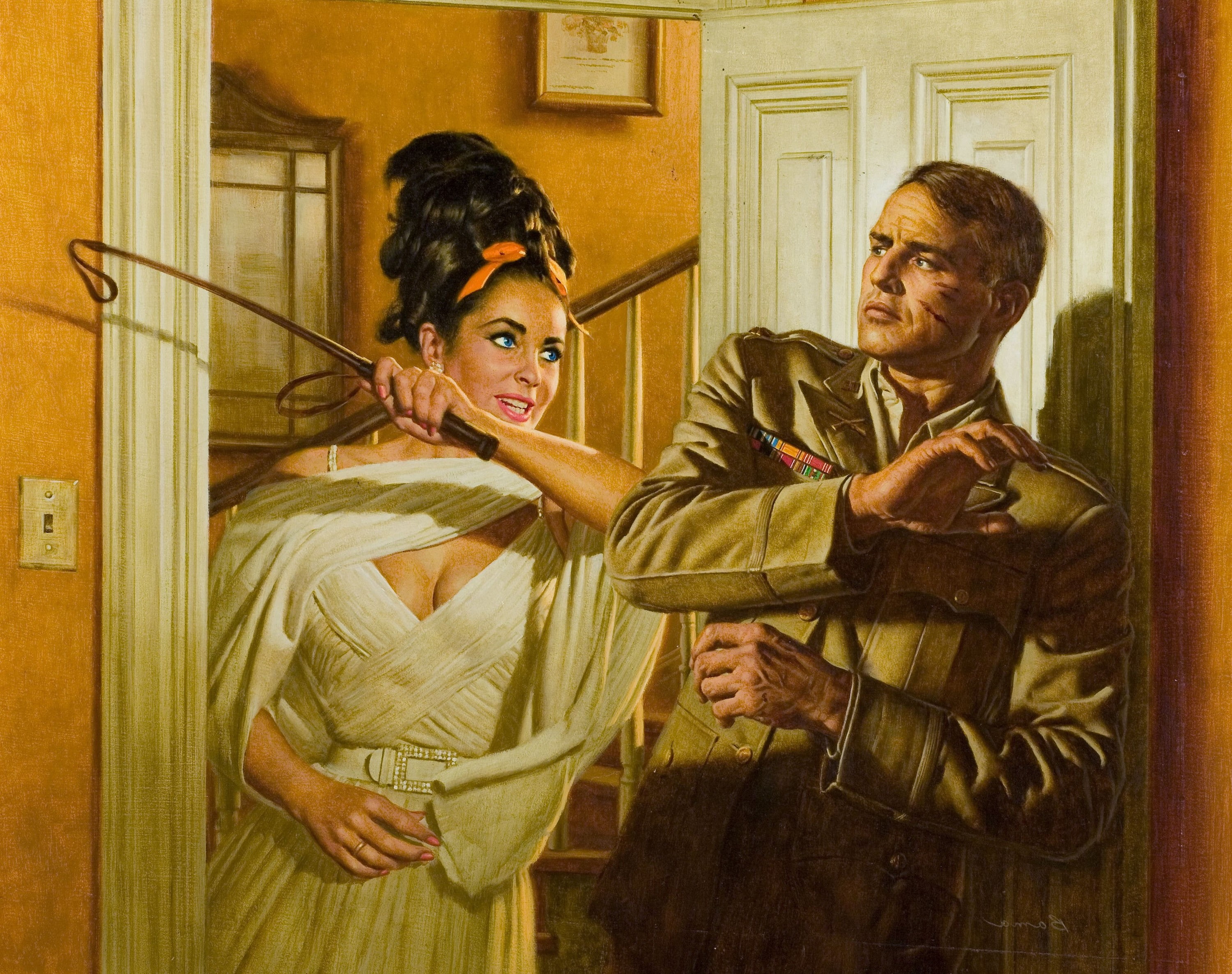 eye reflections th century american james golden woman and man fight