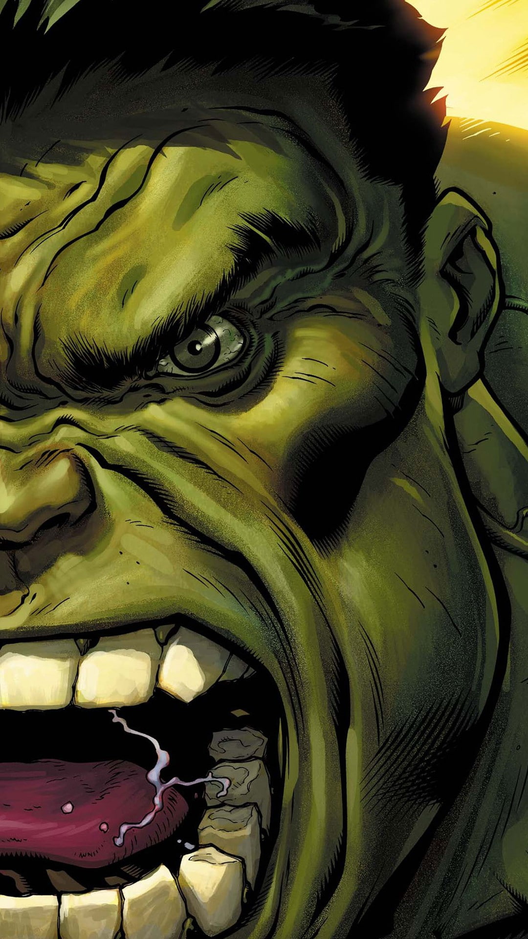 Hulk, eyes, angry, The Incredible Hulk, green, comic books