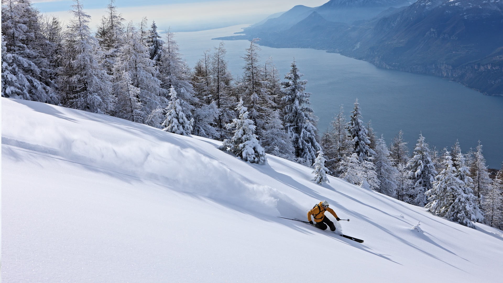skiing