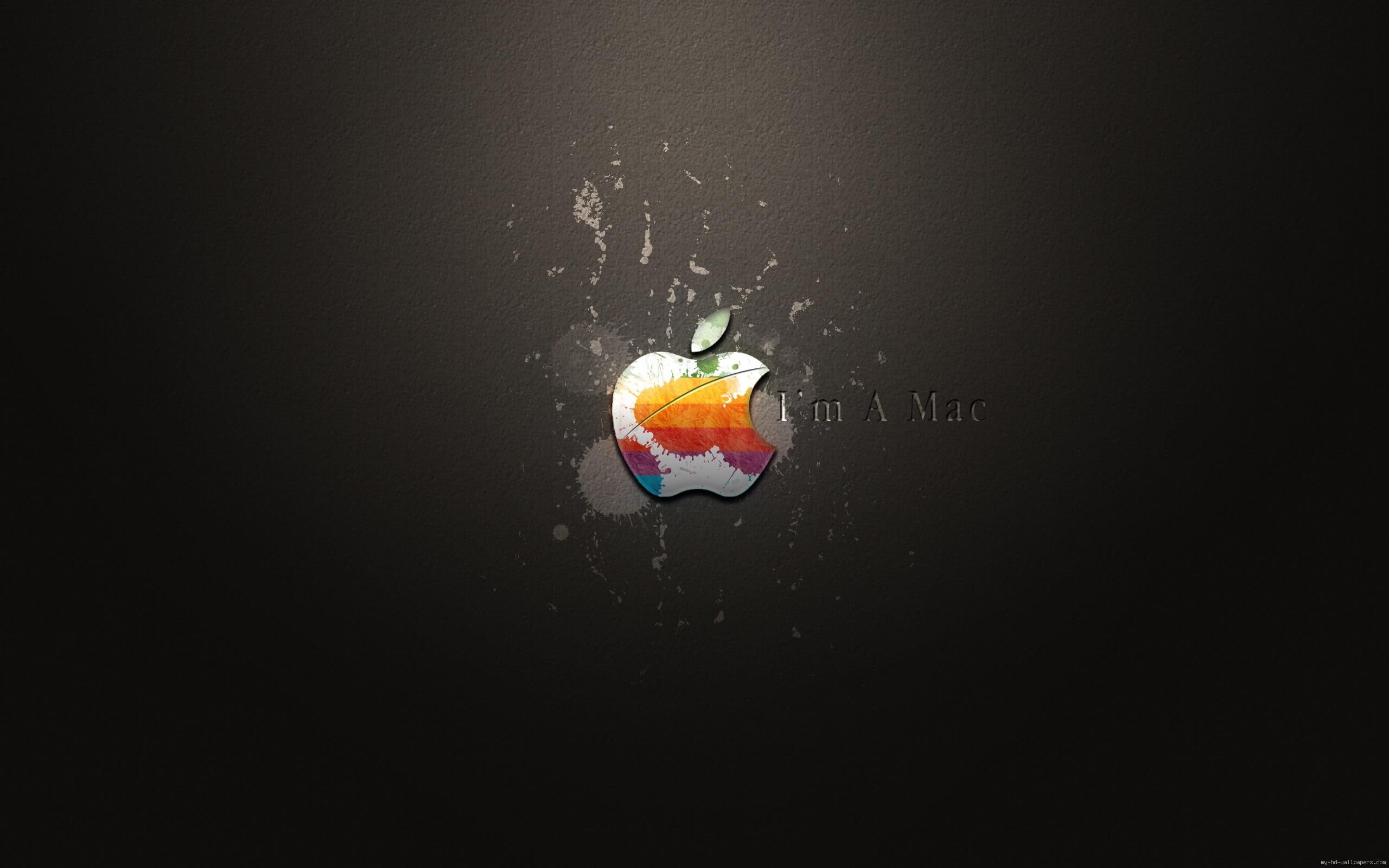 I'm a mac, apple logo, brand