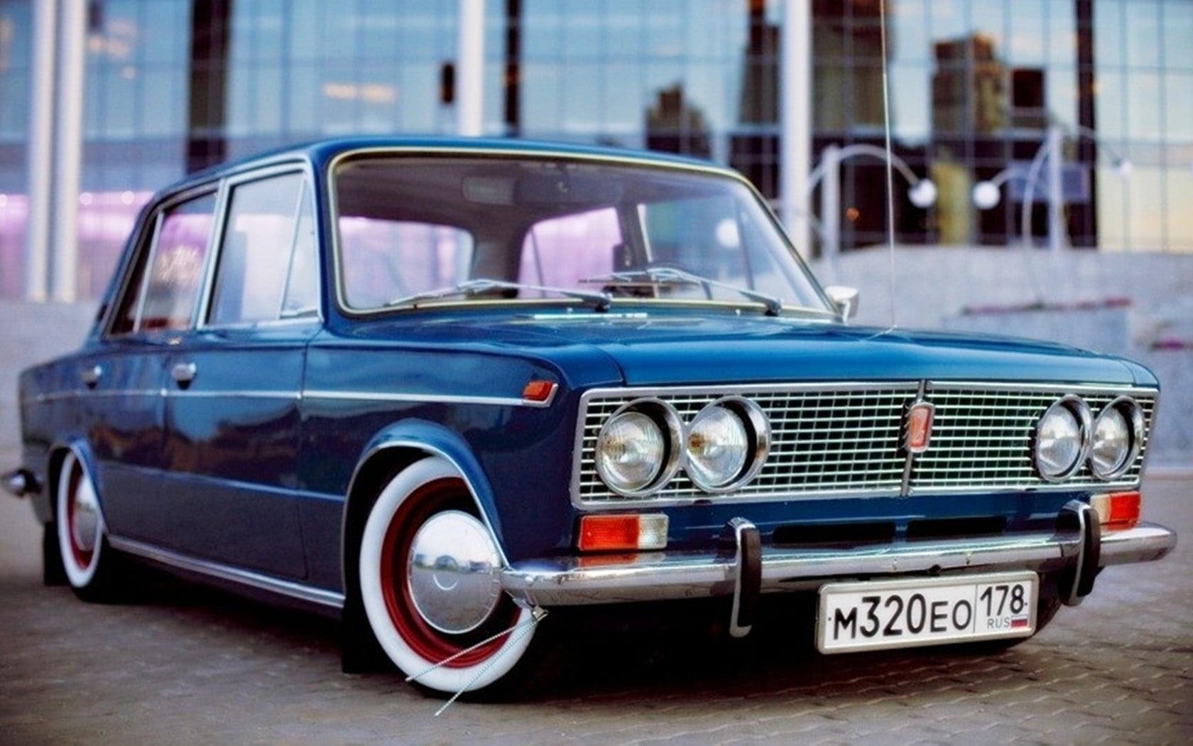 blue sedan, car, old car, Russian cars, LADA, VAZ, LADA 2106