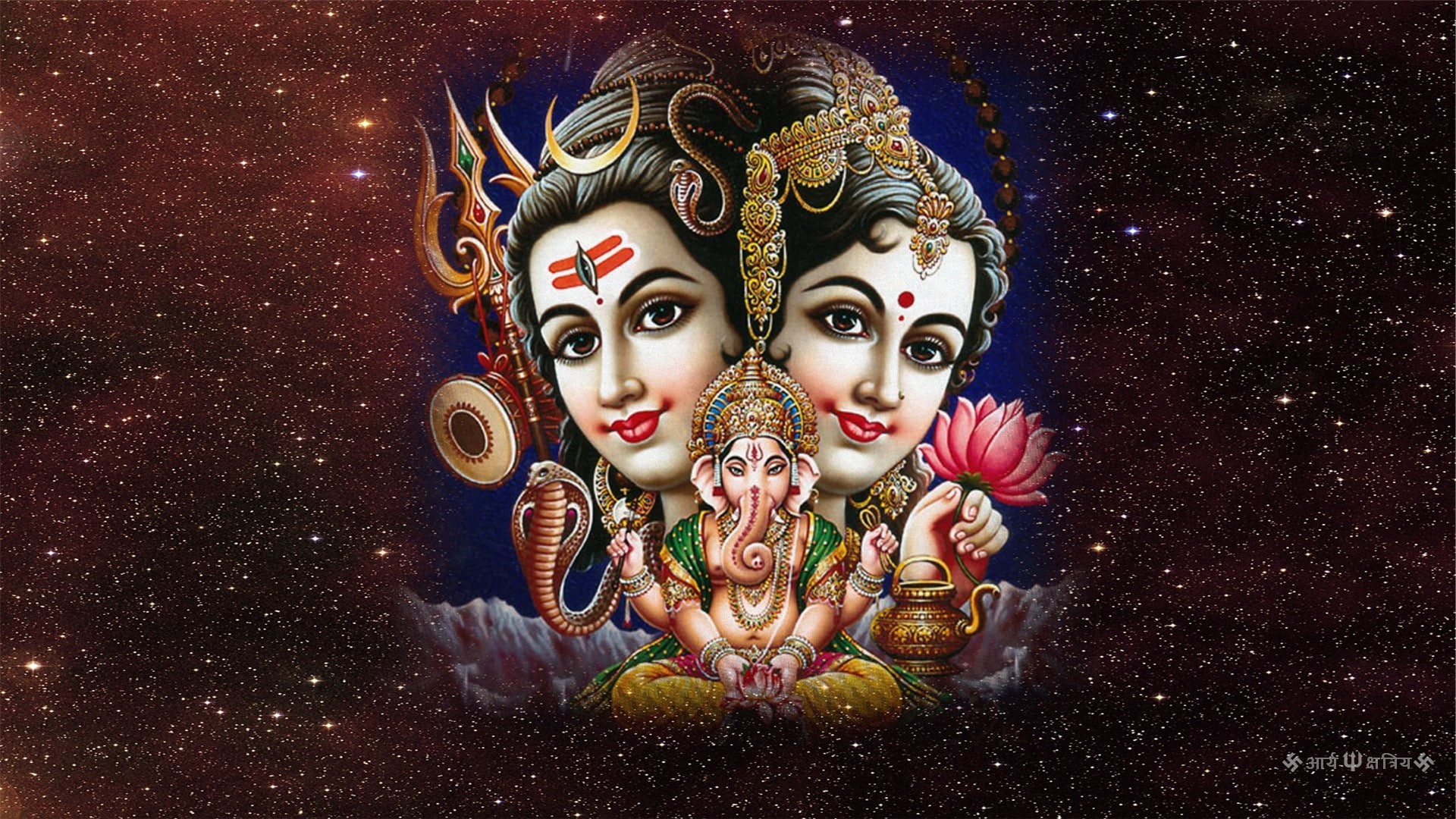 1920x1080, religion, hinduism, shiva, Parvati, Ganesha