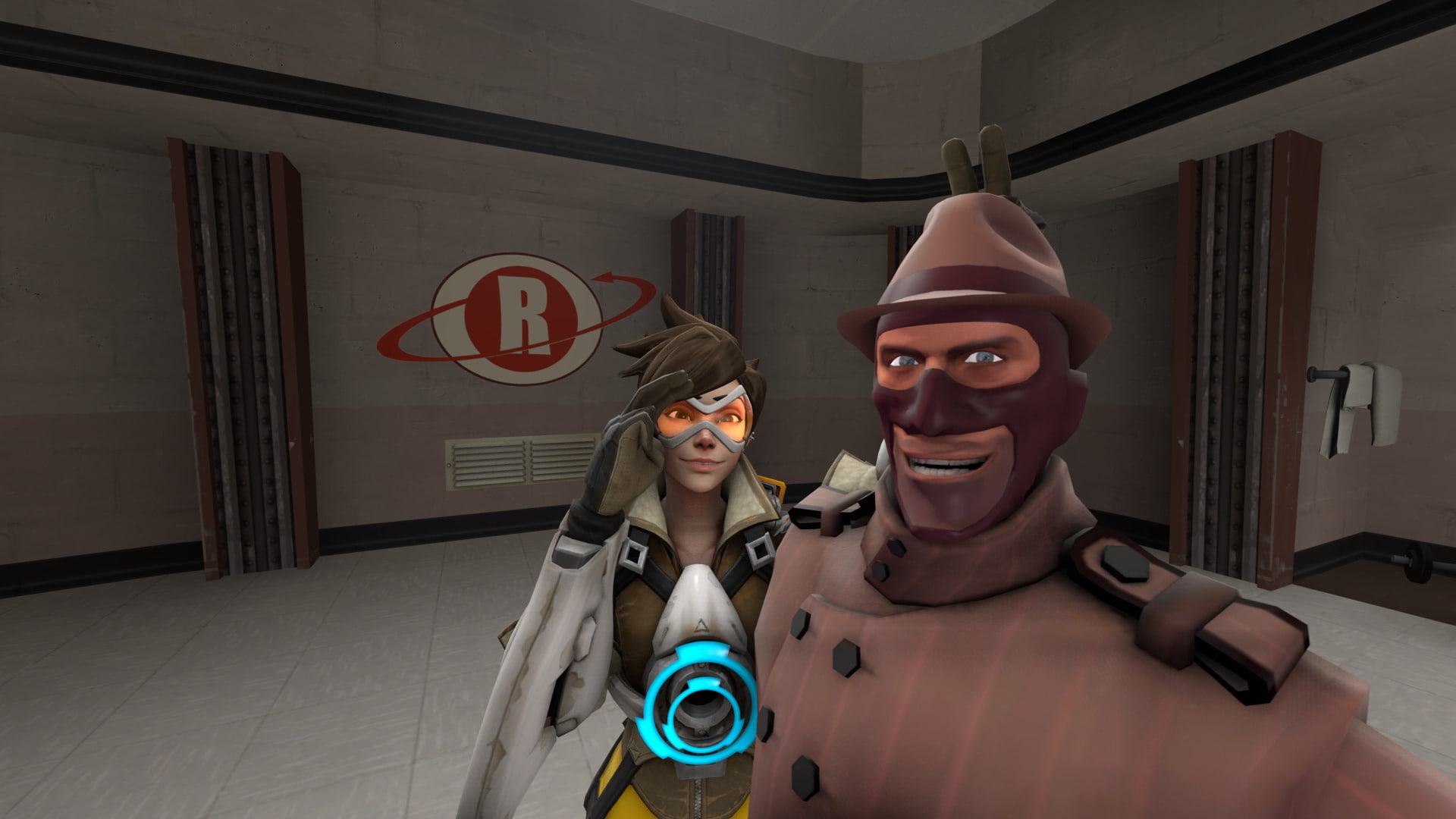 Video Game, Crossover, Spy (Team Fortress), Tracer (Overwatch)