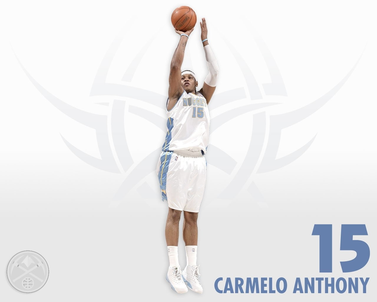Carmelo anthony, Jump, Basketball player, Number, one person