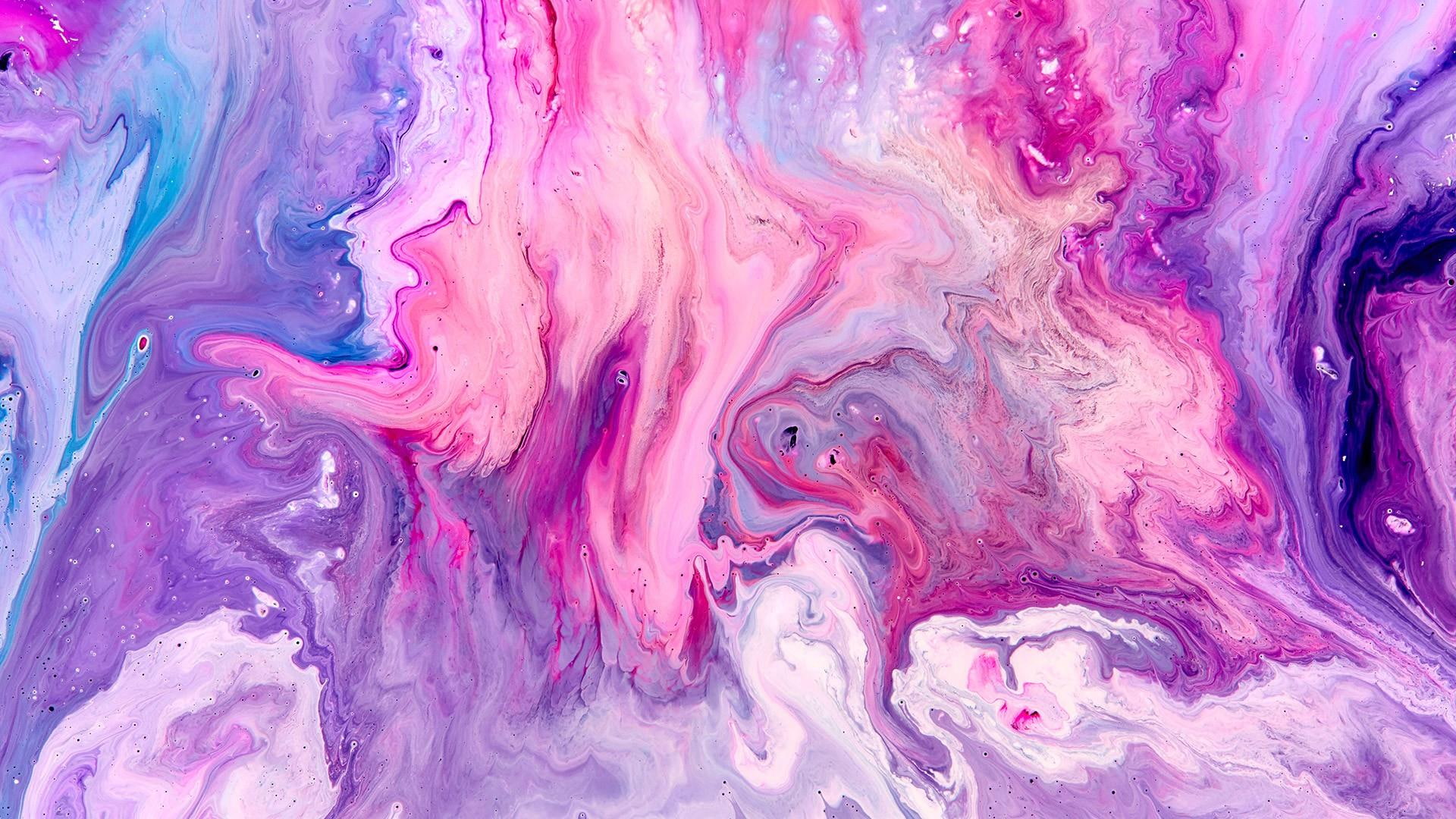 painting, colorful, pink, purple, violet, watercolor paint