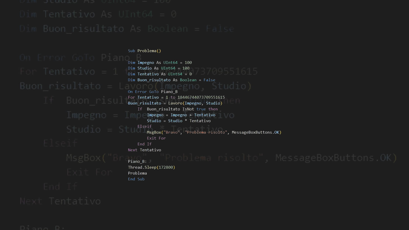 programming language, programmers, VB.Net, Problema