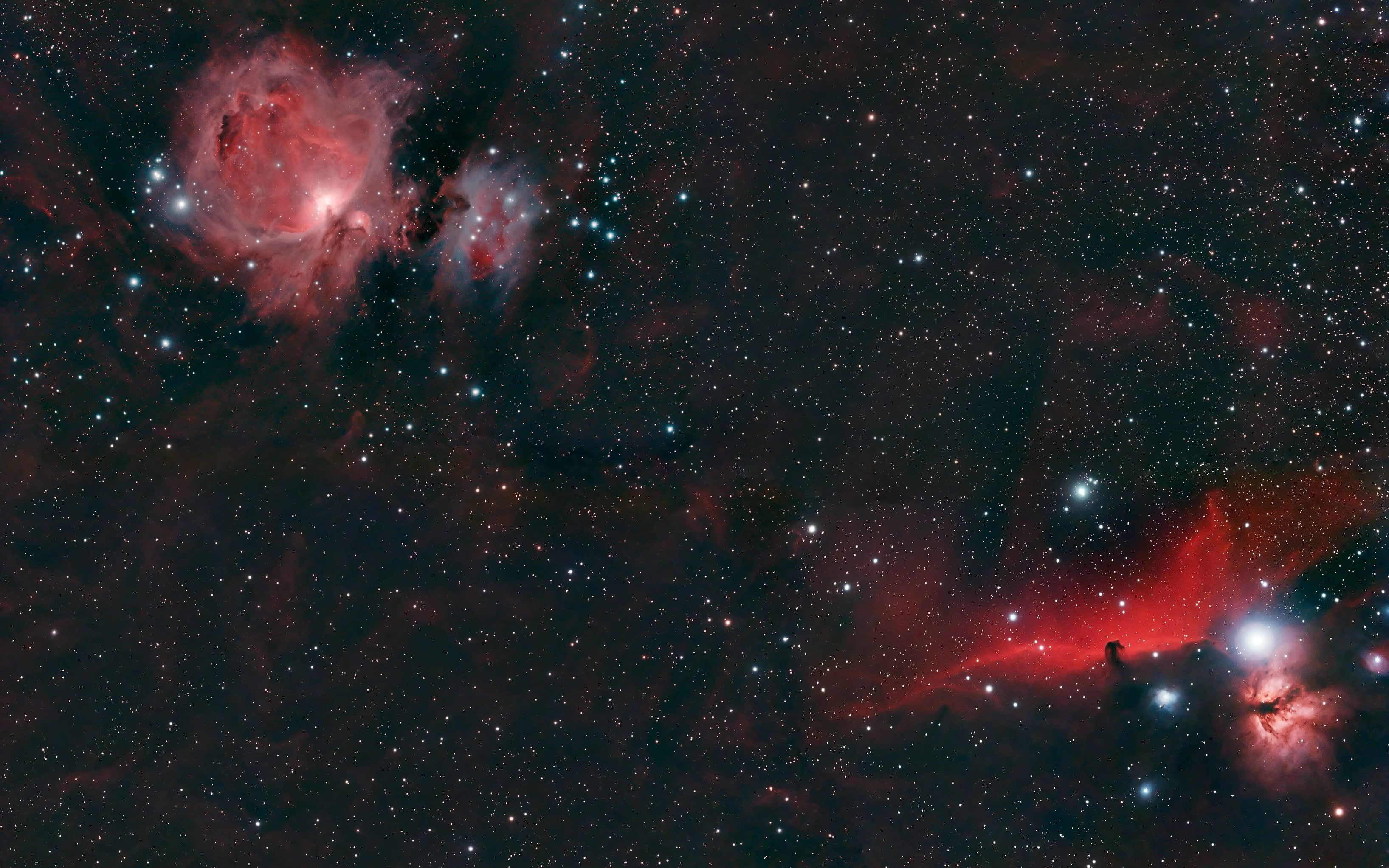 orion space stars red black nasa nebula, star - space, astronomy