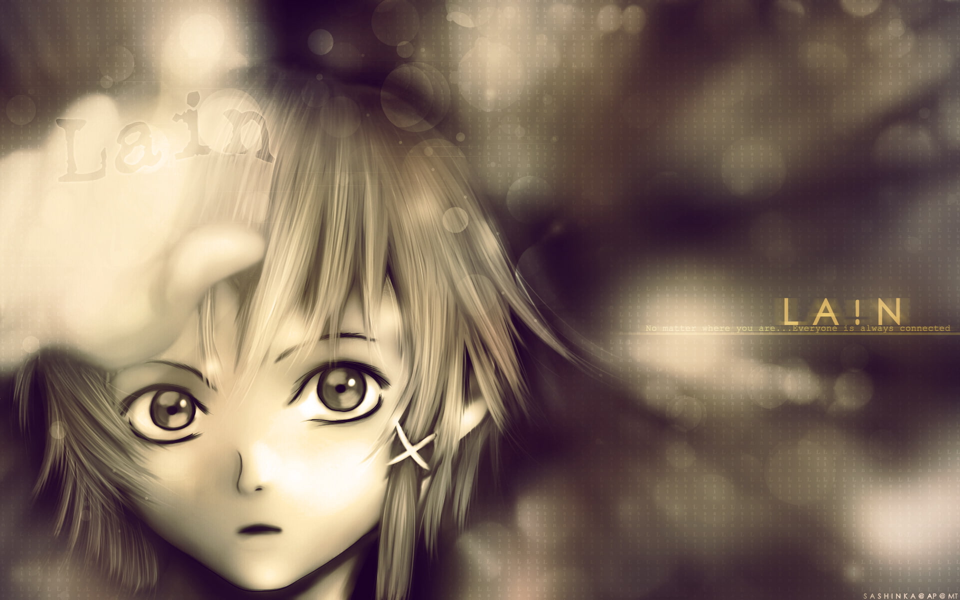 iwakura lain, render, serial experiments lain