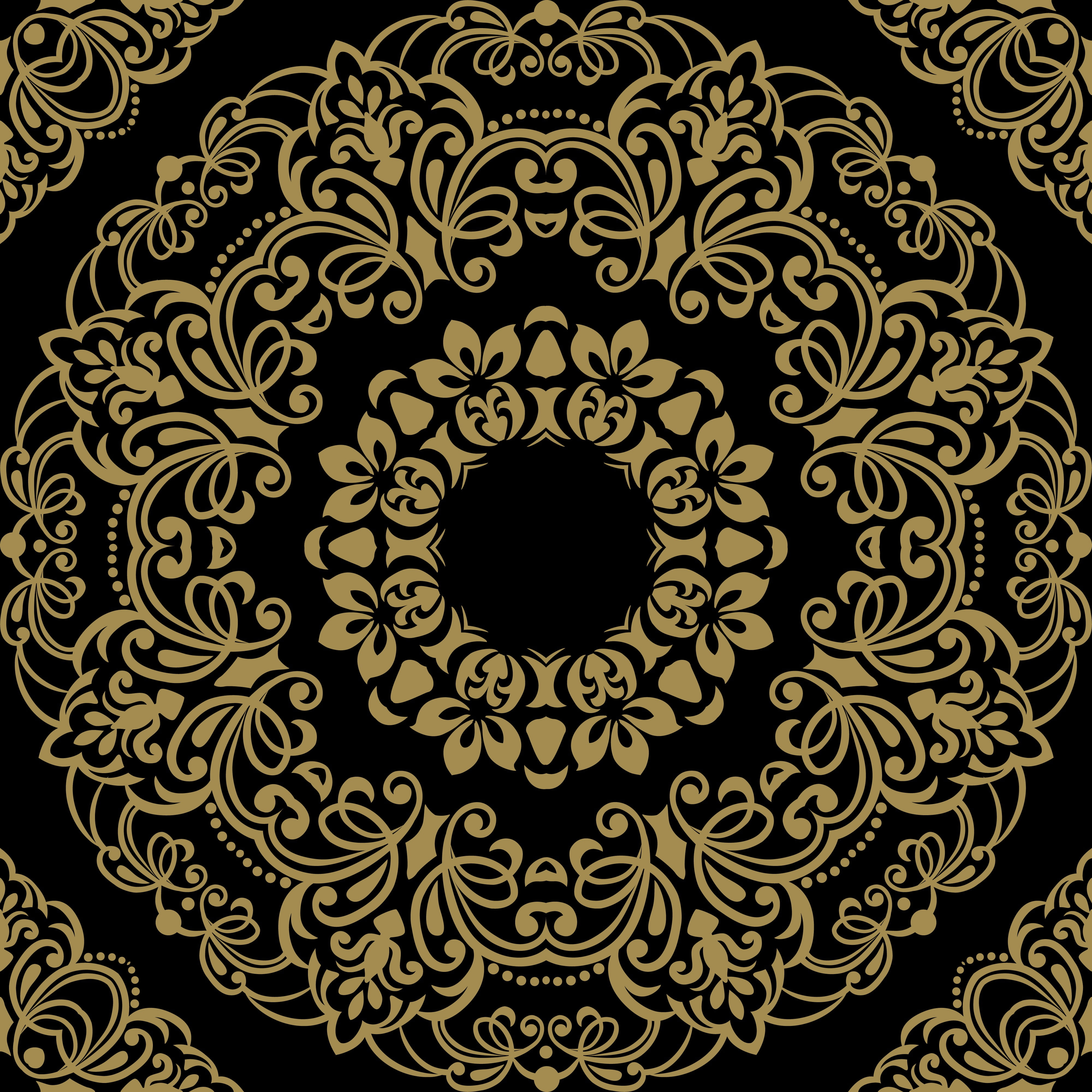 free-download-hd-wallpaper-background-black-gold-ornament