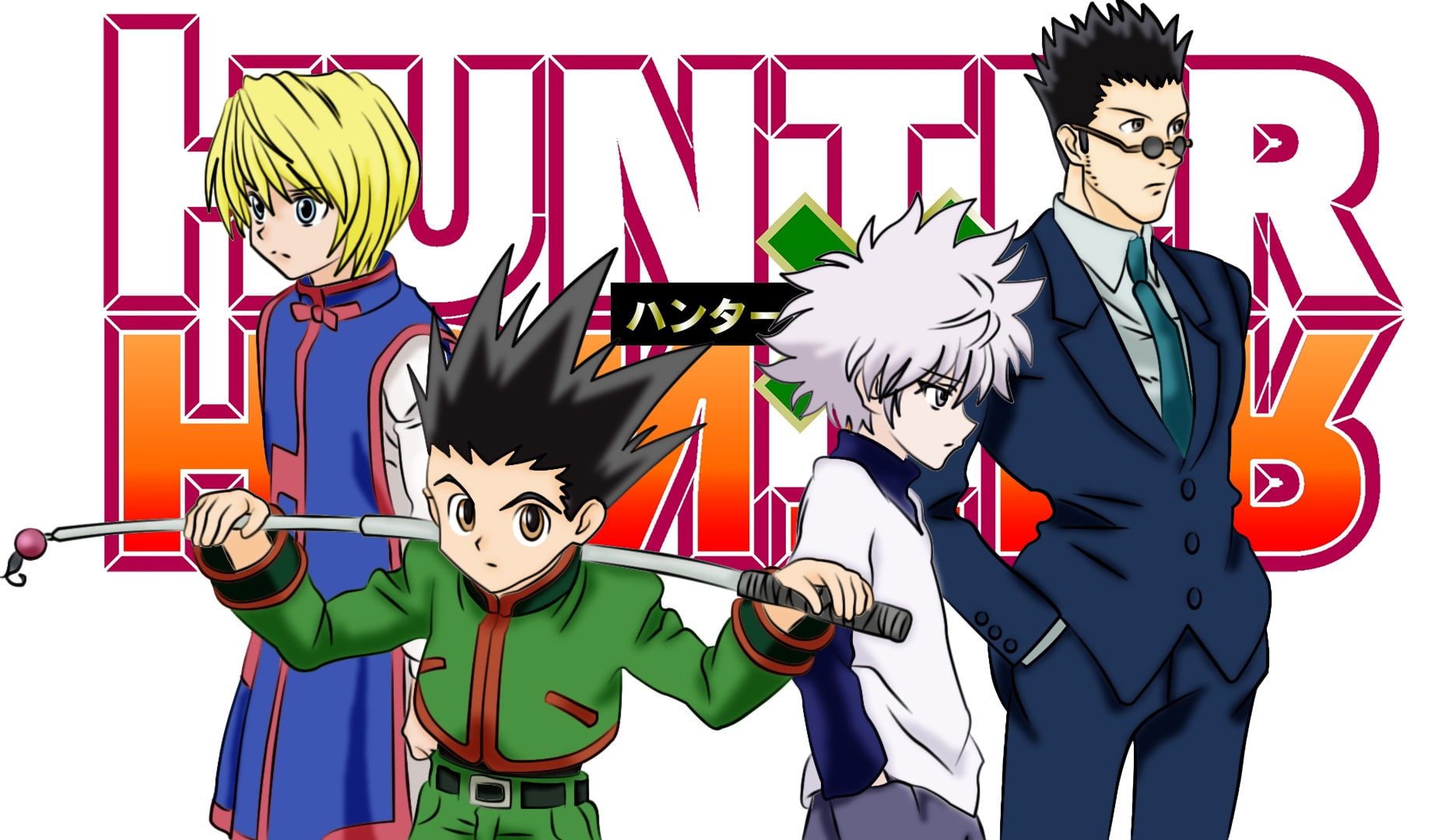 Anime, Hunter x Hunter, Kurapika (Hunter × Hunter), Leorio Paradinight
