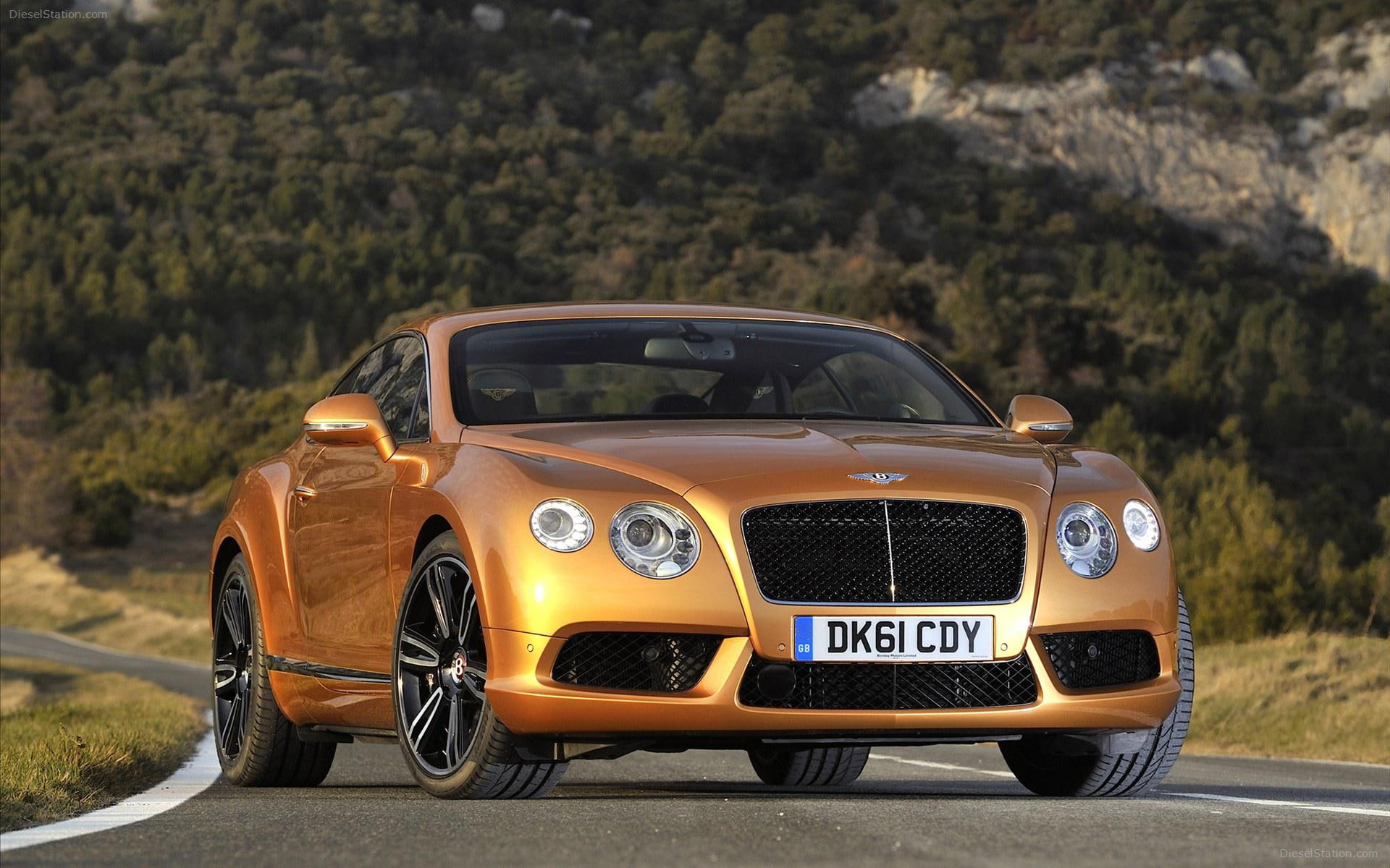 2012 Bentley Continental GT V8, gold ford mustang luxury car
