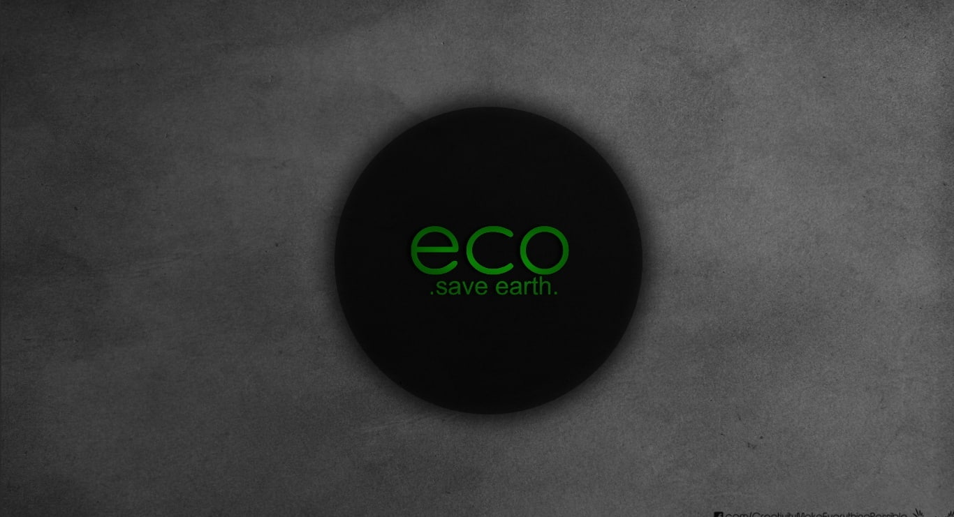 Go ECO Save Earth-black_nithin suren, Artistic, Typography, circle