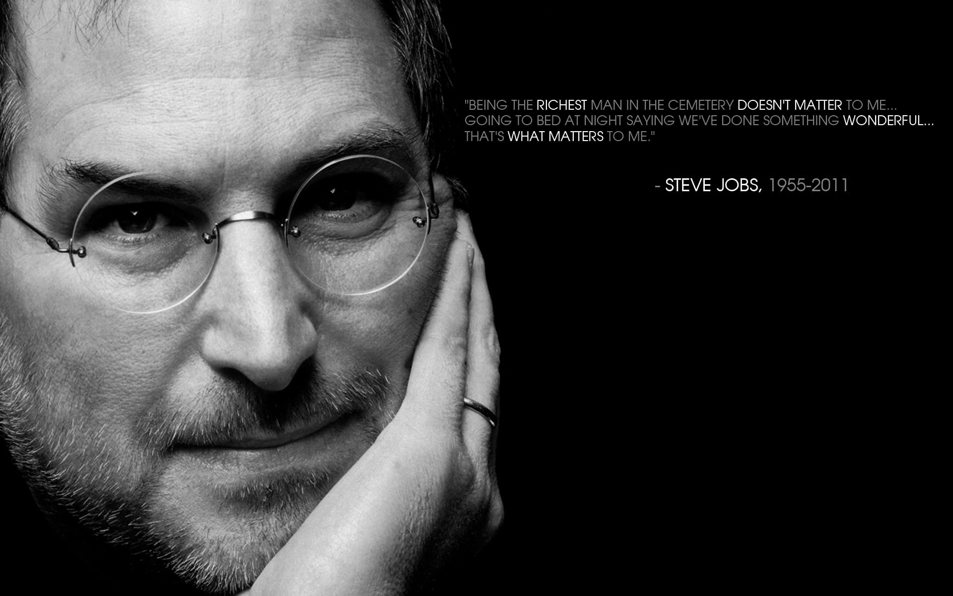 Steve Jobs, quote, inspirational, motivational, monochrome, portrait