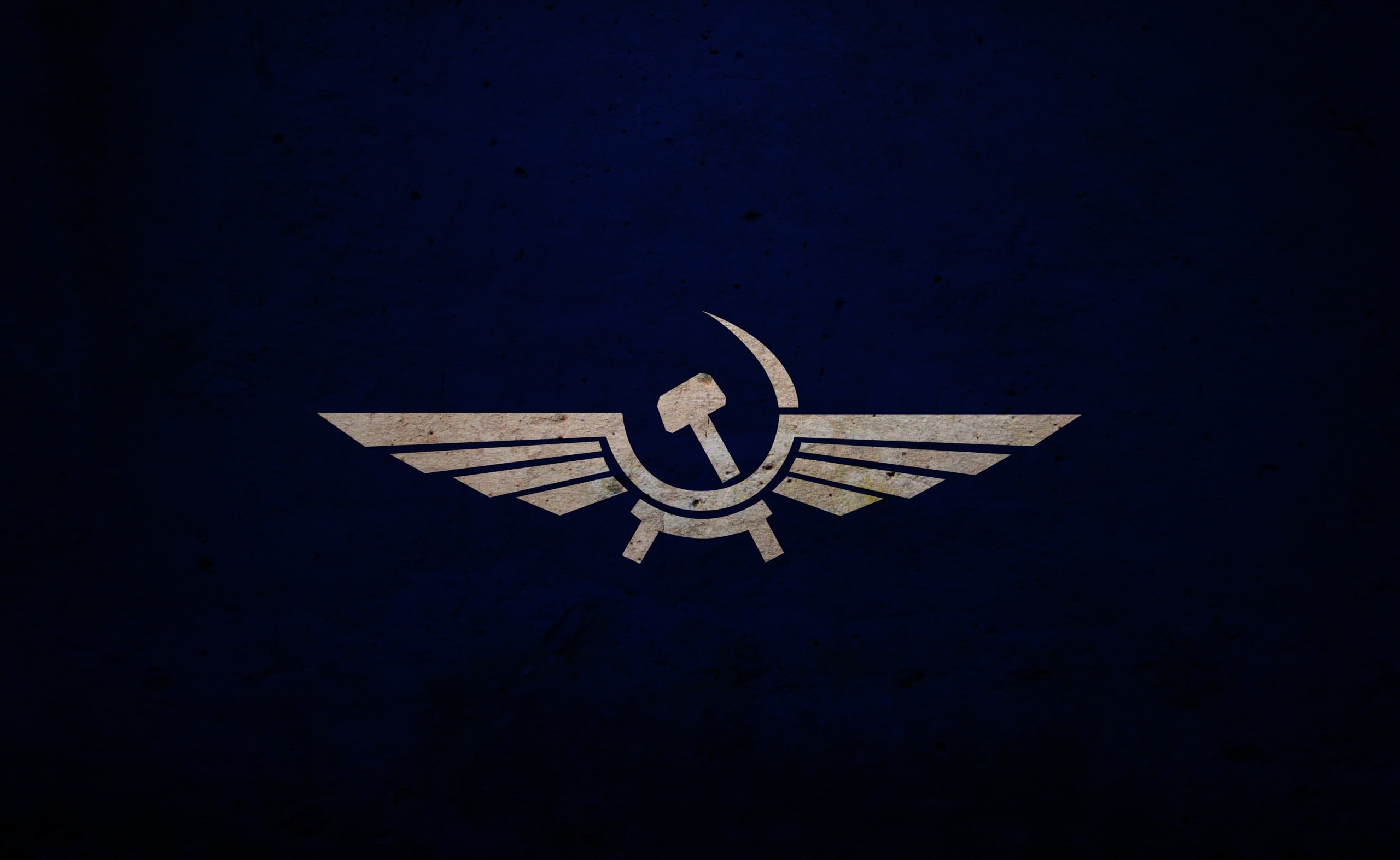 Soviet Union Symbol, white wings logo, Artistic, Grunge, no people